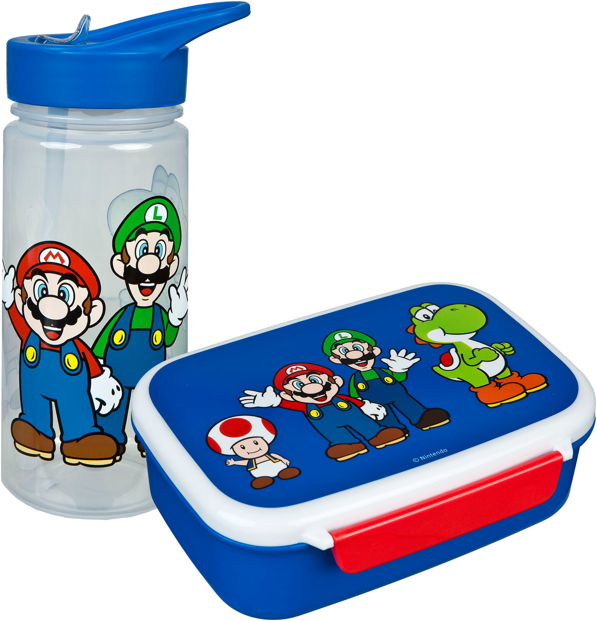 Scooli Lunchbox »Super Mario« Set, 2 Stk. tlg. mit Trinkflasche günstig online kaufen