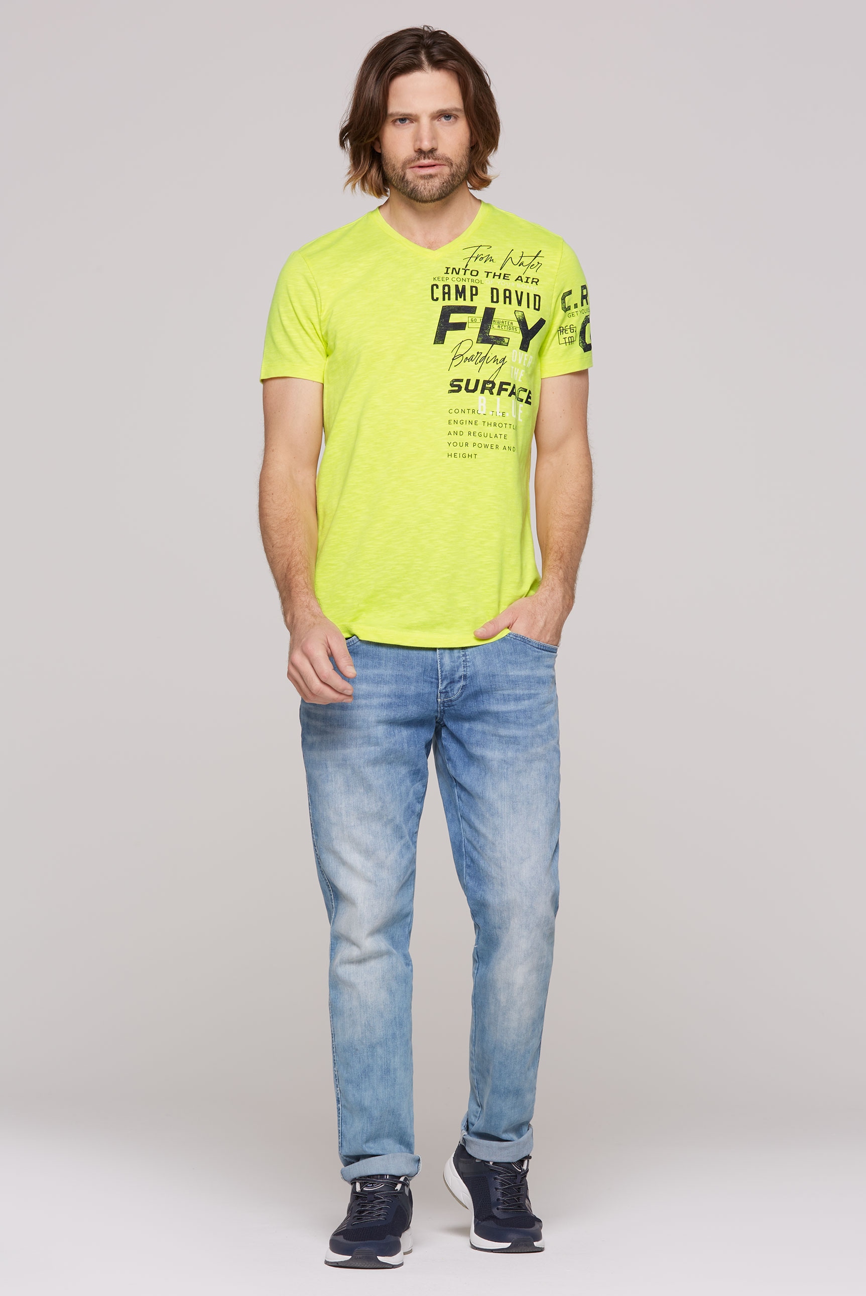 CAMP DAVID T-Shirt, mit Print