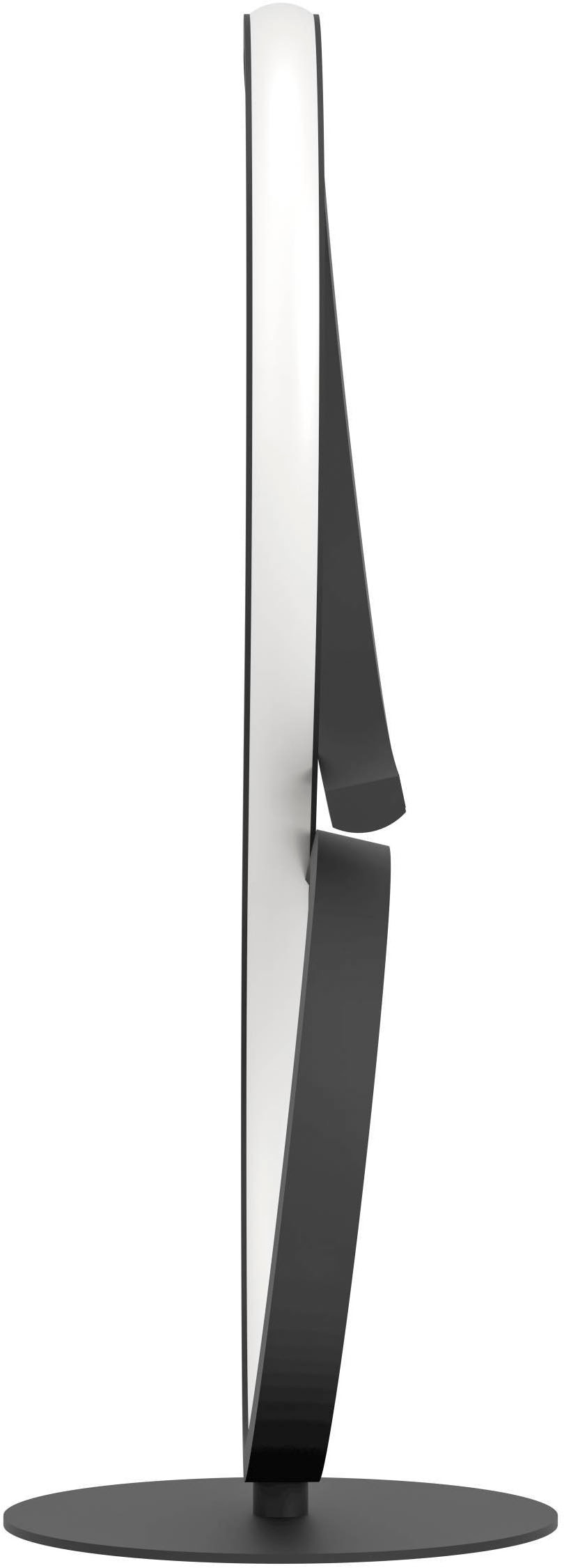 EGLO Tischleuchte »Serpins Tischlampe, Nachttischlampe, Metall und Kunststoff, Lampe« LED-Modul 1 Stk. Warmweiß Tischleuchte - L20,5 x B15 x H40,5 cm - schwarz - 11,4W inkl.