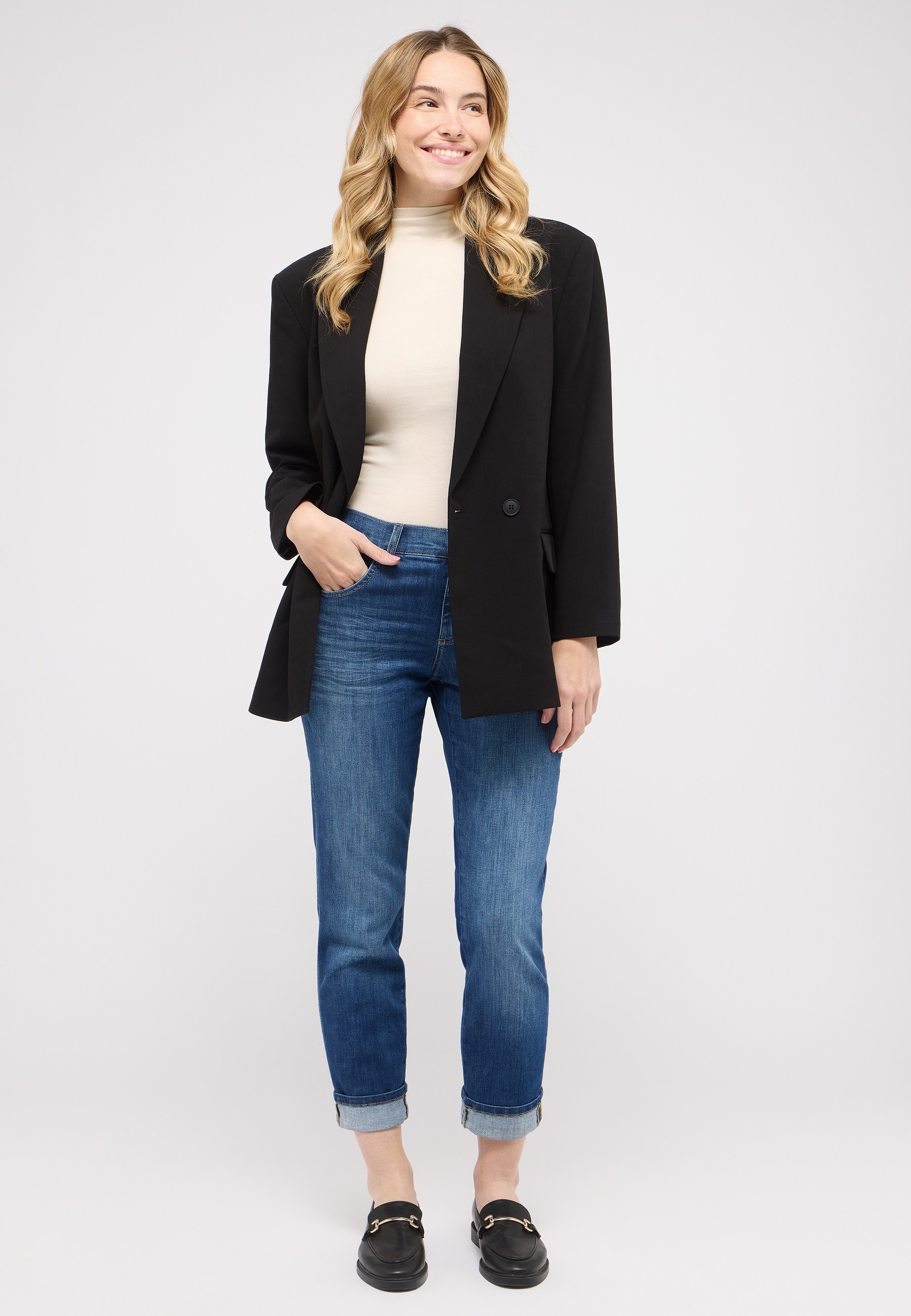 ANGELS Mom-Jeans »DARLEEN CROP TU« im Five-Pocket Style