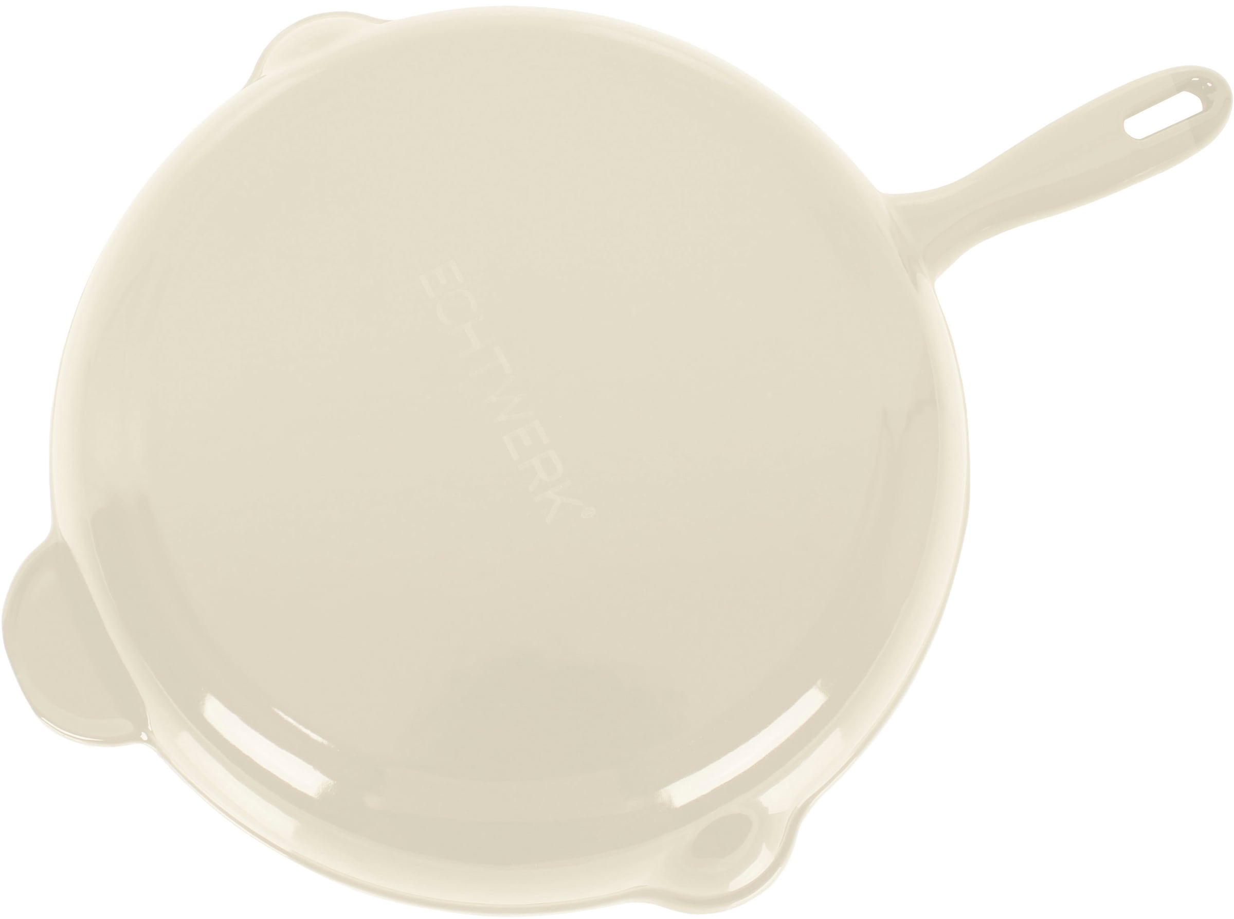 ECHTWERK Bratpfanne »mit Emaille-Beschichtung«, Gusseisen, Ausgießer, für Backöfen, Grill, BBQ und Induktion, Ø 26,5 cm