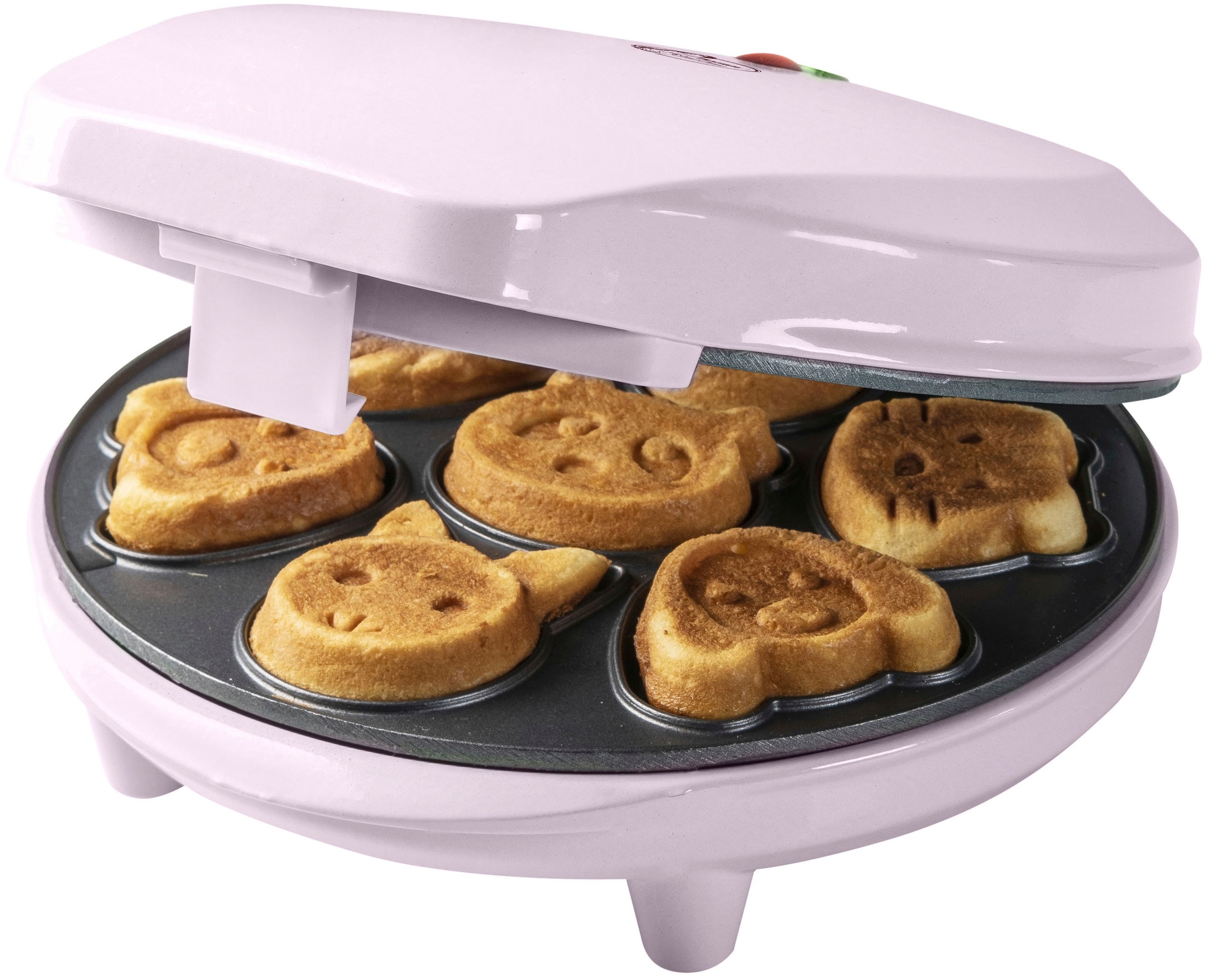 bestron Waffeleisen »AAW700 für Mini-Waffel-Kekse«, 700 W, mit Backampel & günstig online kaufen