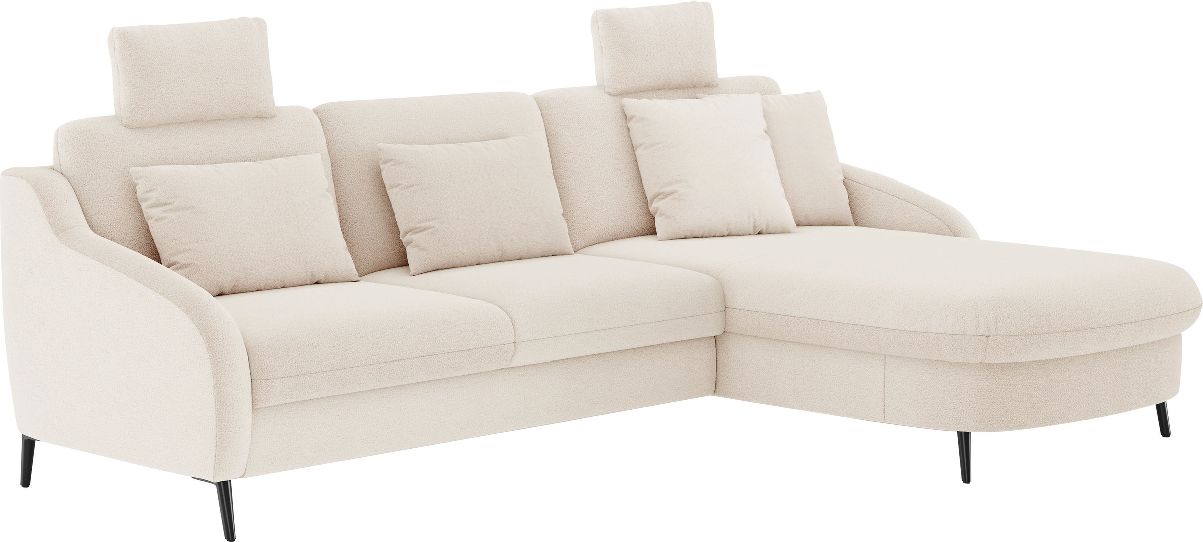 sit&more Ecksofa »Soul L-Form«, wahlweise mit Bettfunktion und Bettkasten oder Schubkasten