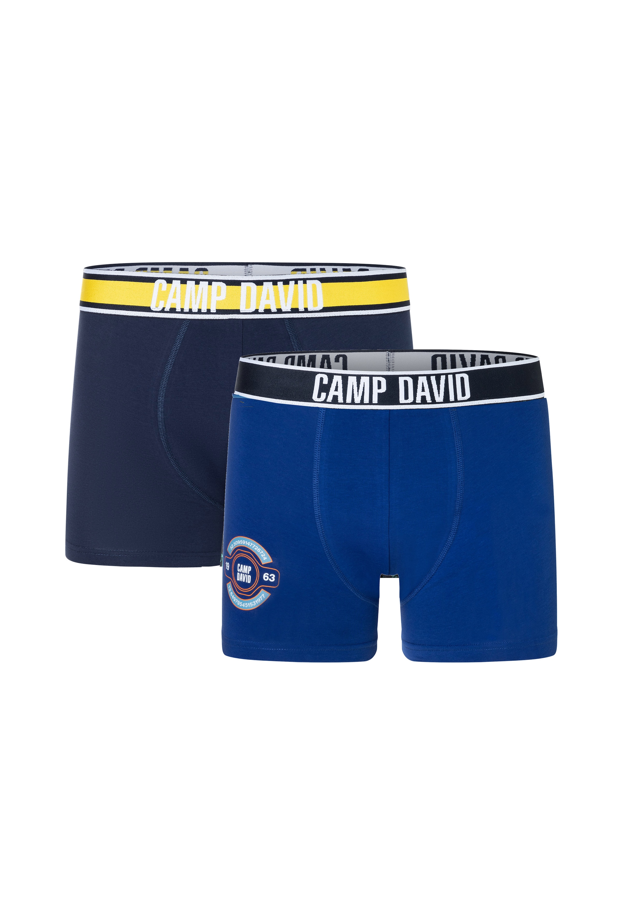 CAMP DAVID Boxershorts »casual«, (2er Pack), mit elastischem Bund