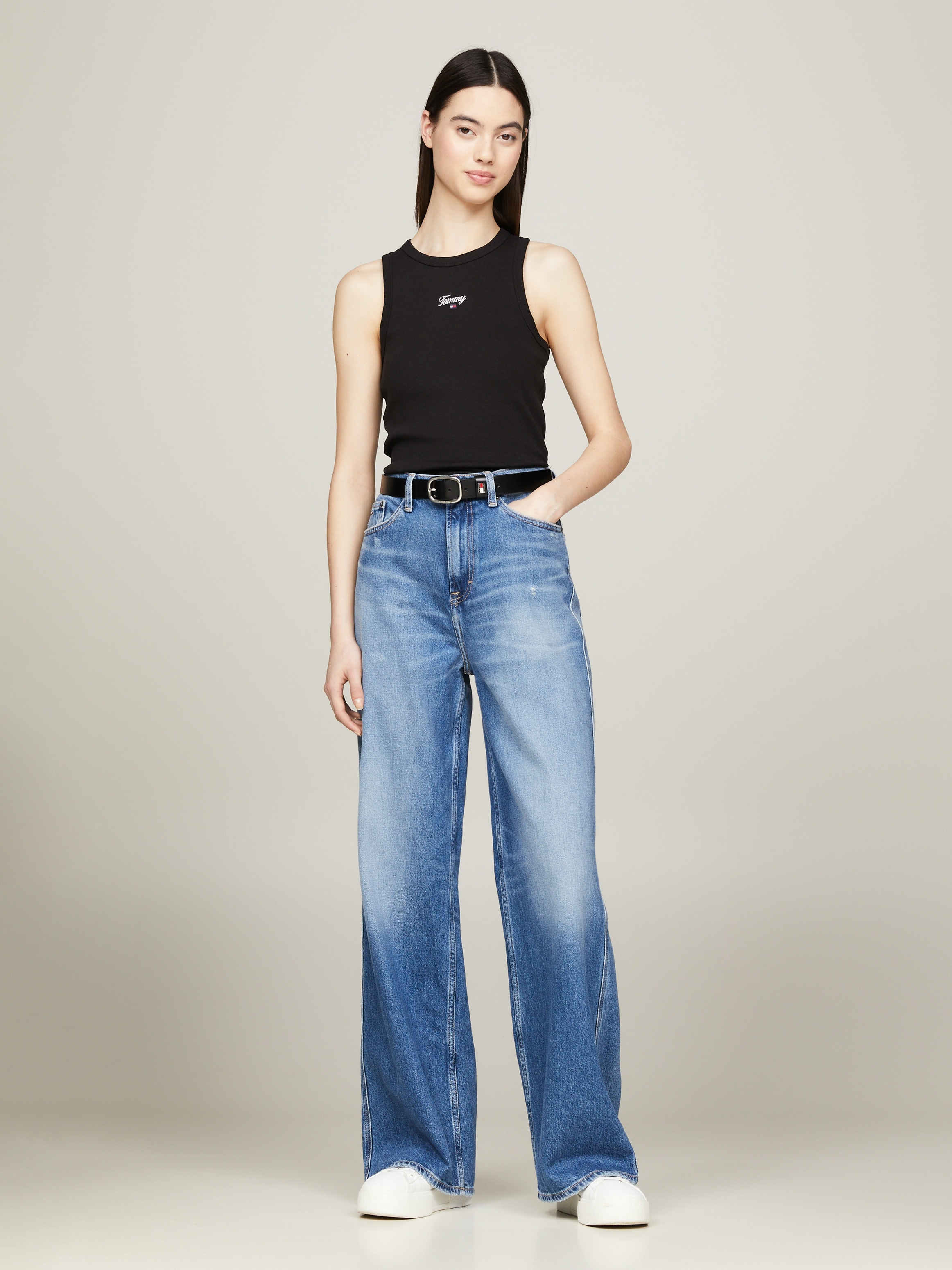 Tommy Jeans Curve Tanktop »TJW SLIM SCRIPT TANK EXT«, Große Größen