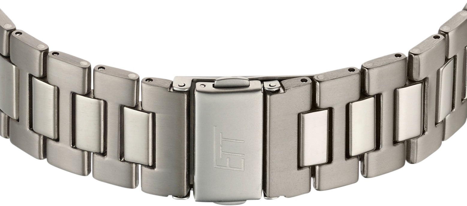 ETT Solaruhr »Sahara«, Armbanduhr, Herrenuhr, Datum, Titan