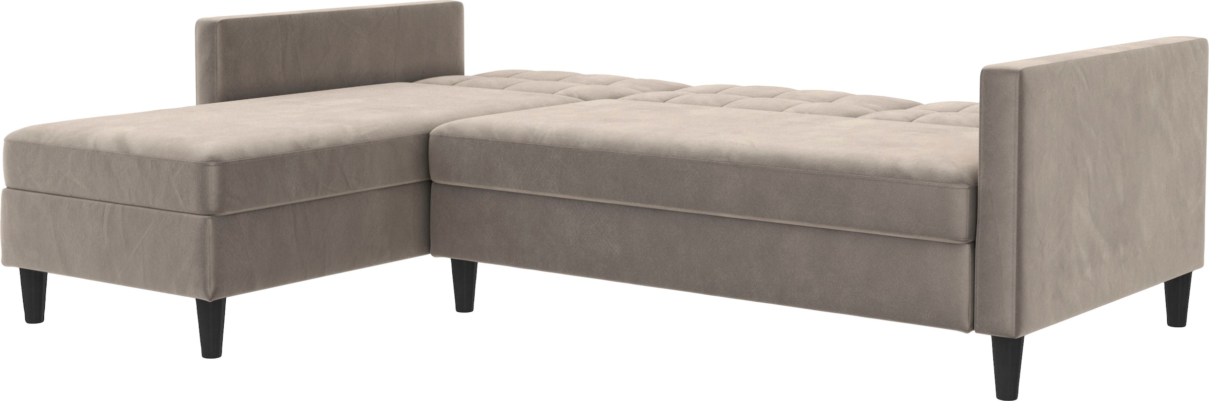 Dorel Home Ecksofa »Hartford II«, mit Bettfunktion und Stauraum, Recamiere beidseitig montierbar