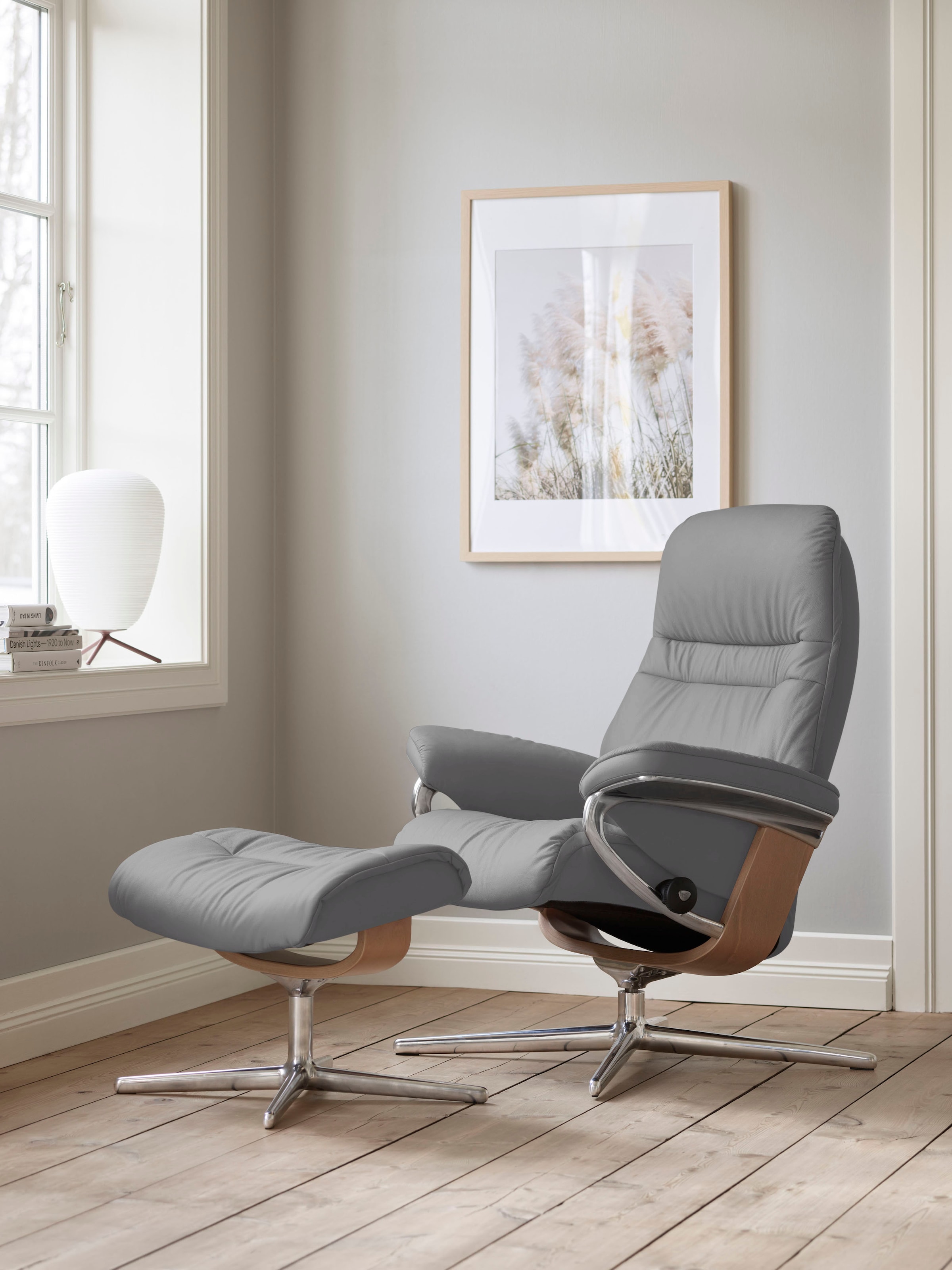 Stressless® Relaxsessel »Sunrise«, (Set, Relaxsessel mit Hocker), mit Hocke günstig online kaufen