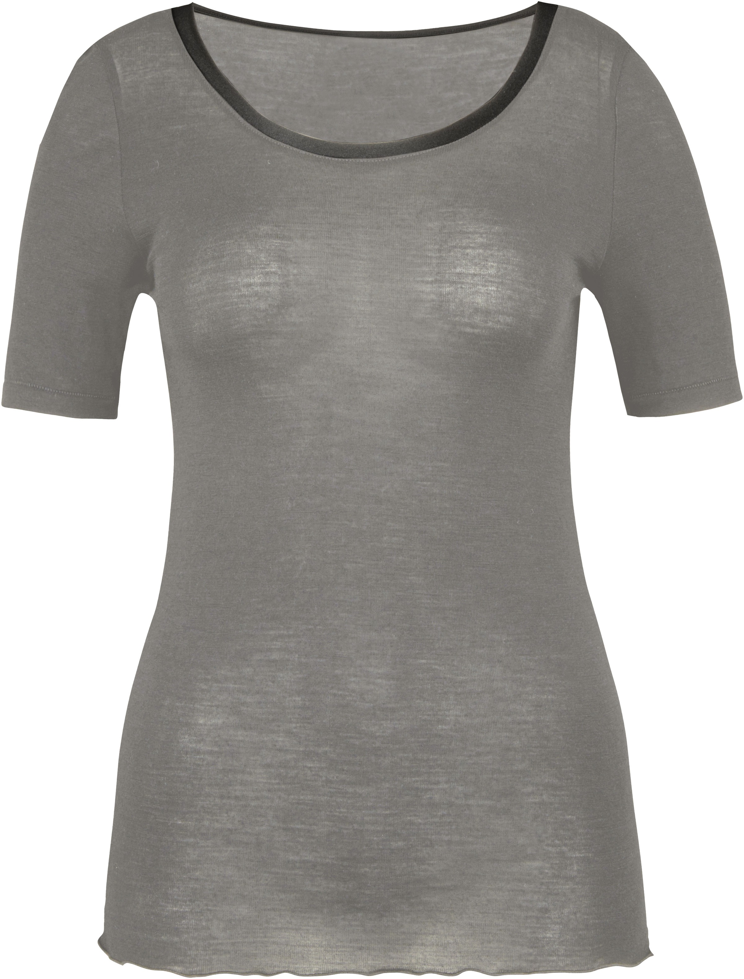 CALIDA Kurzarmshirt »True Confidence«, Satinbandeinfassung, Rundhalsausschnitt, Kurzarm