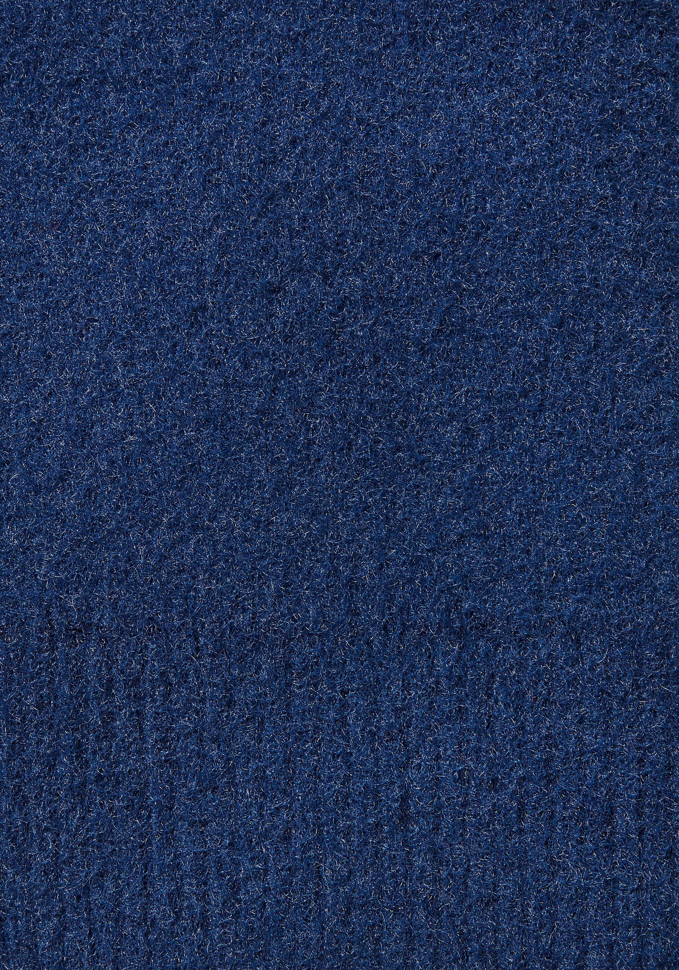 LASCANA Kurzarmpullover , flauschiger Strickpullover, figurnaher Schnitt