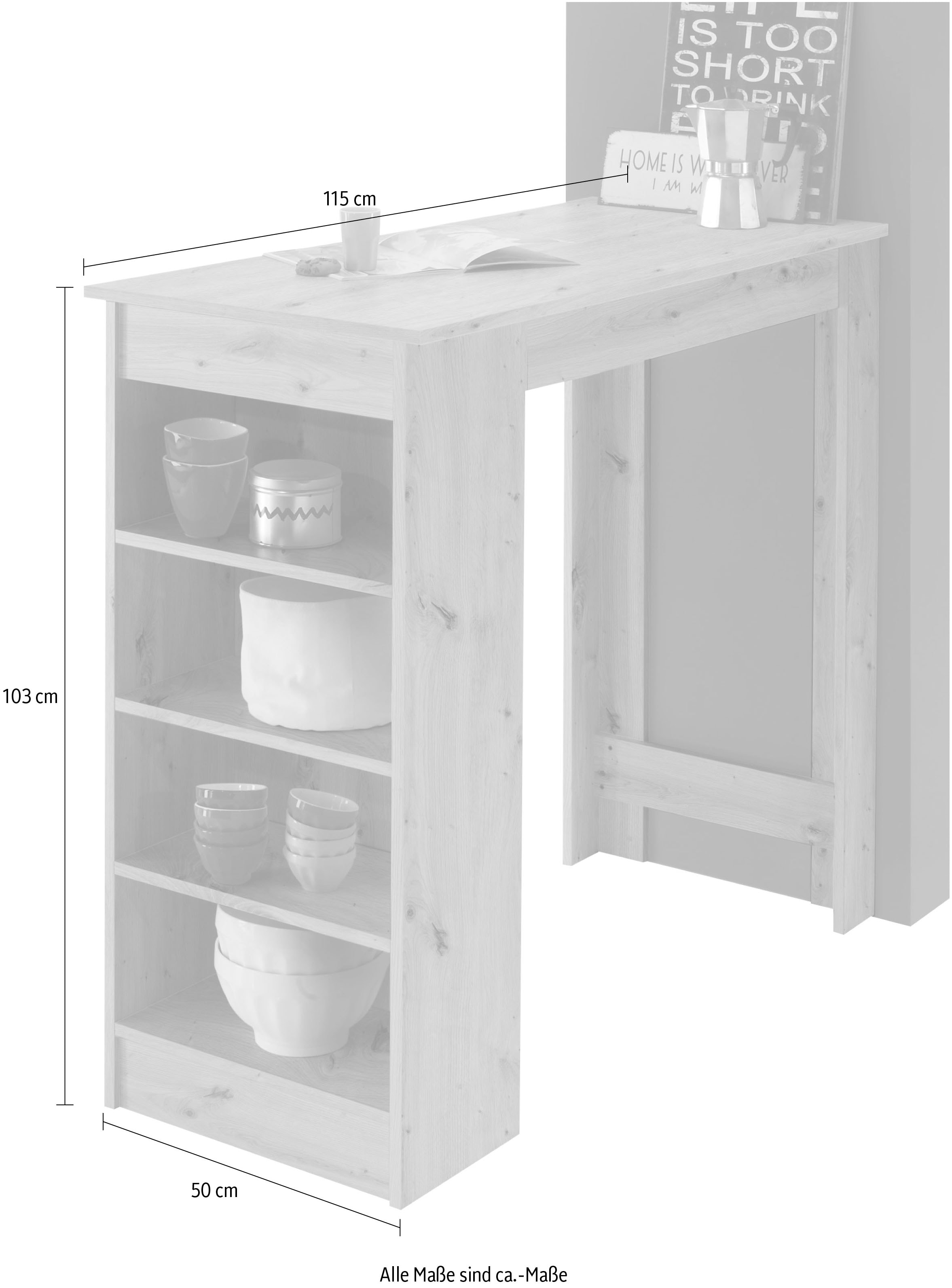 Stolkom Bartisch »Stolkom Mojito B/H/T 115x103x50 cm« Bartisch, Tisch, OTTOs Choice, 1 Stk. tlg.