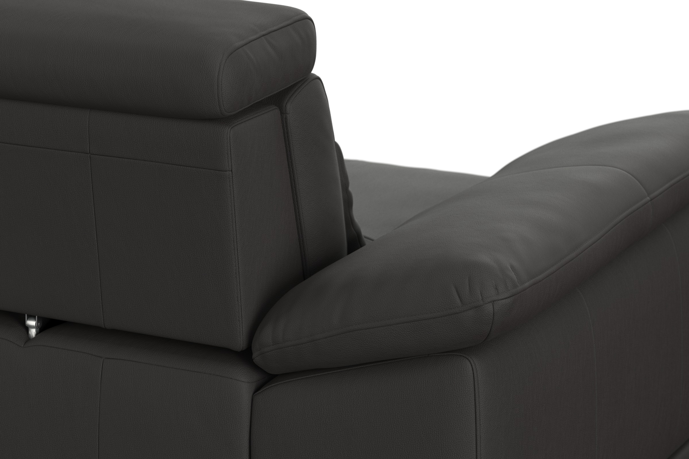 sit&more Ecksofa »Cabrio L-Form, B: 274 cm, mit Sitztiefen-, Arm- & Kopfteilverstellung«, 3 Nierenkissen, Federkern, optional Bettfunktion und Stauraum