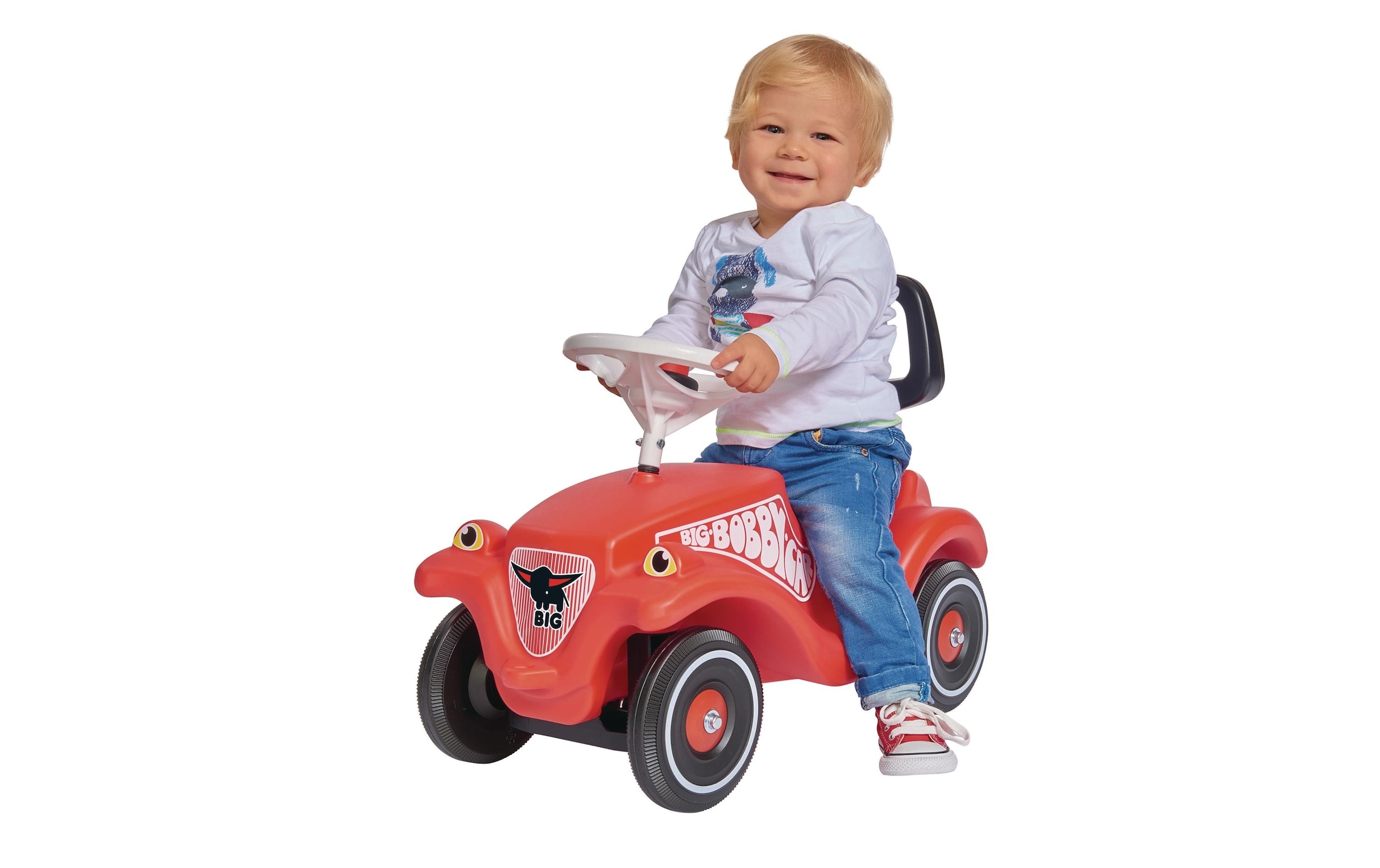 BIG Kinderfahrzeug Lauflernhilfe »BIG Bobby Car Walker 2in1 Zubehör« 2in1 Rückenlehne und Lauflernhilfe