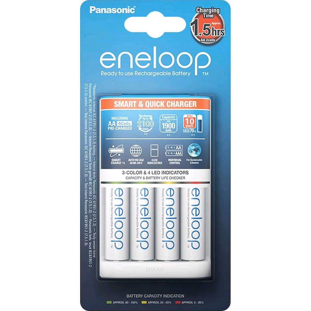 Panasonic Batterie-Ladegerät »eneloop Smart & Quick Charger«