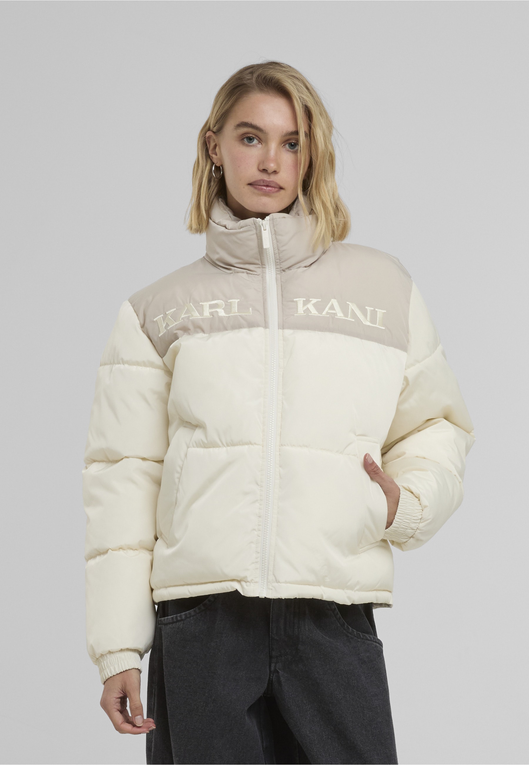 Karl Kani Winterjacke »Karl Kani KK Retro Essential Puffer Jacket« 1 Stk. tlg. ohne Kapuze