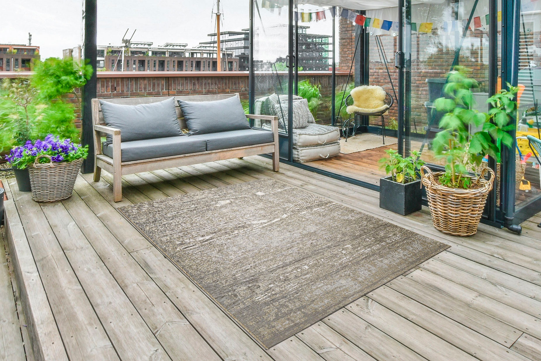 LUXOR living Teppich »Panama, Made in Belgium«, rechteckig, 5 mm Höhe, Flac günstig online kaufen