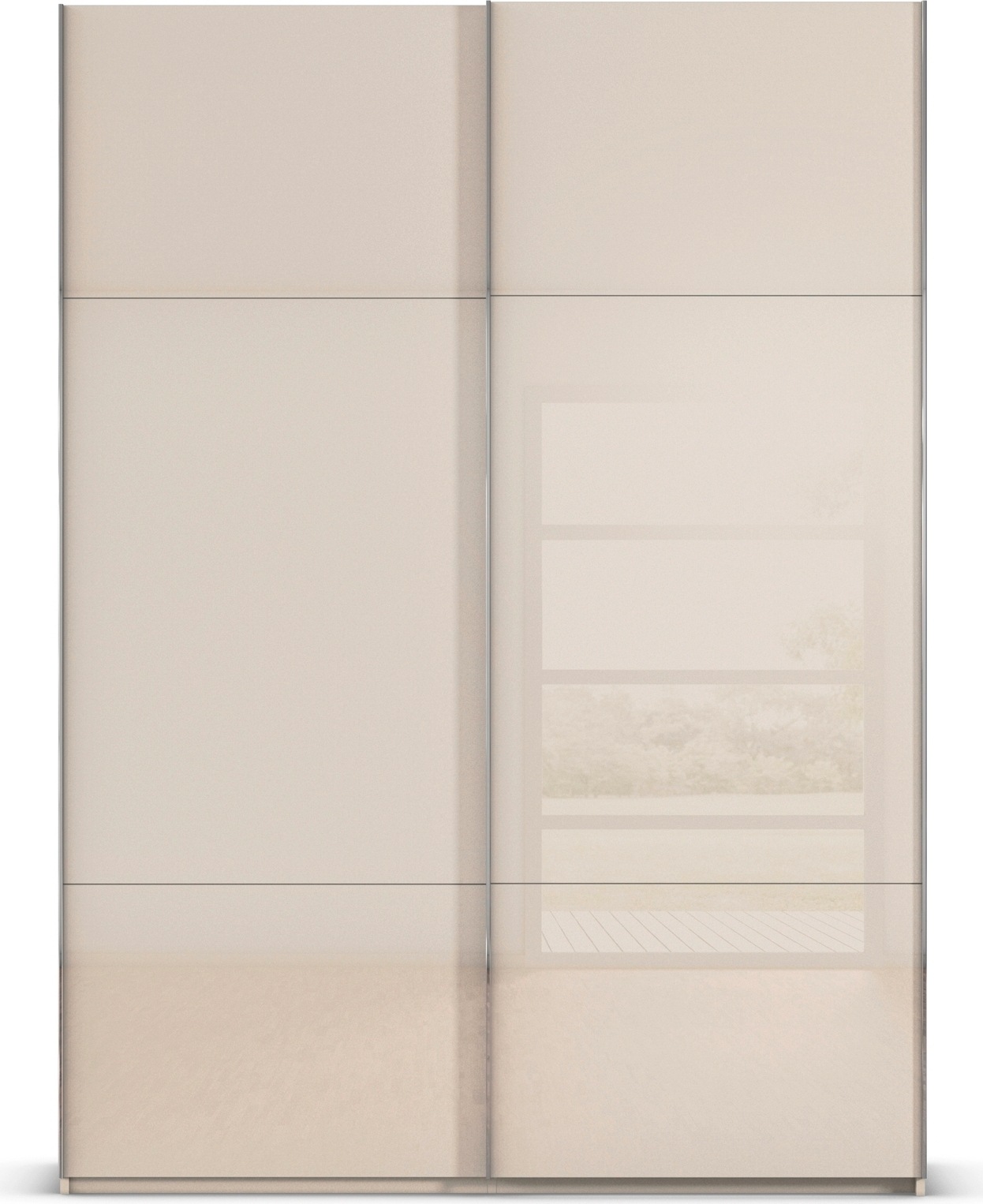 rauch Schwebetürenschrank »Kleiderschrank Schrank Garderobe Schlafzimmerschrank CONTIDO«, (in 3 verschiedenen Ausstattungen BASIC/CLASSIC/PREMIUM), aus hochwertigem Material in 6 Breiten 2 Griff-Farben MADE IN GERMANY