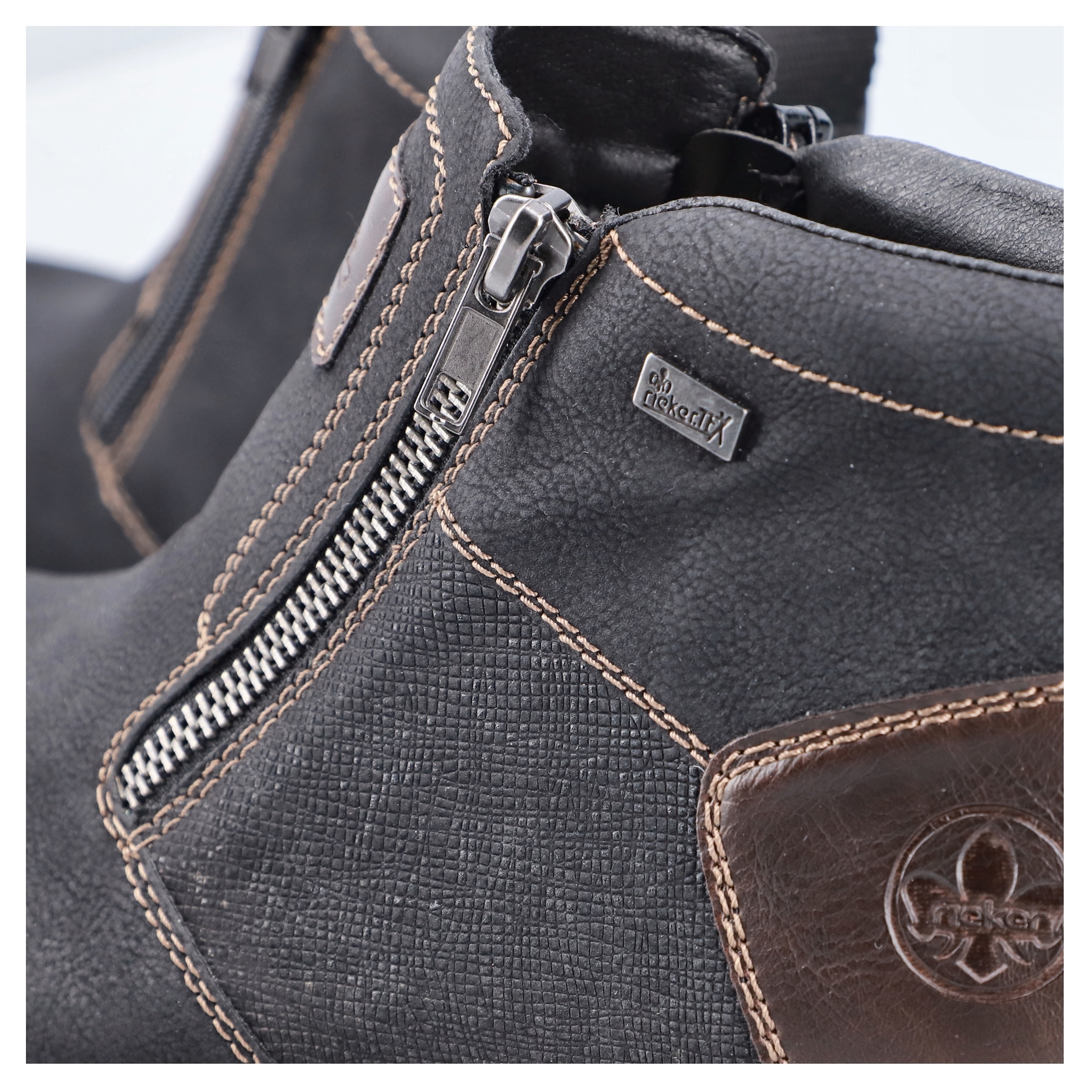 Rieker Winterstiefelette, Winterboots, Warmfutter, Reißverschlüsse, mit TEX-Ausstattung
