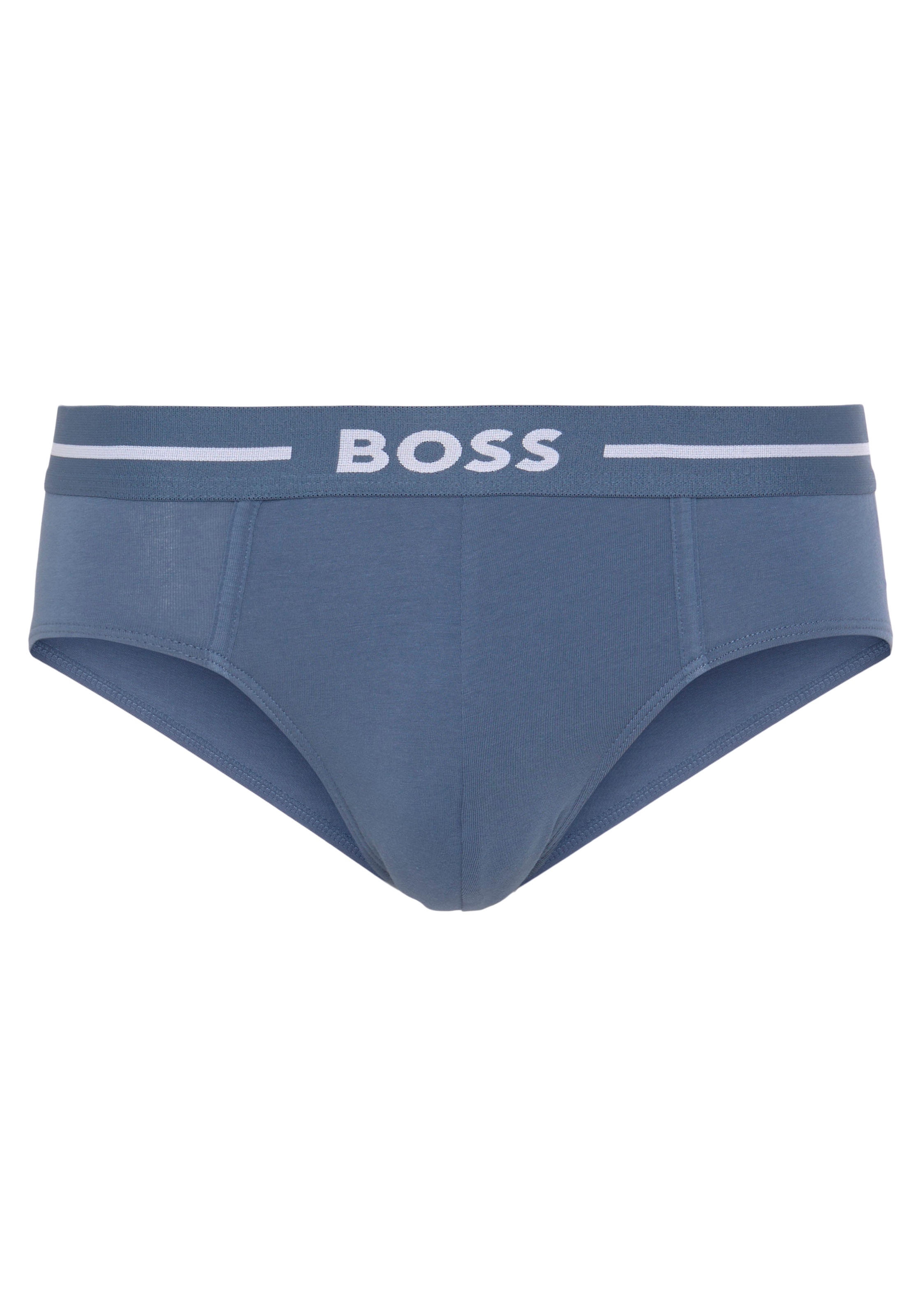 BOSS Hipster »HipBr 3P Bold«, (Packung, 3 St., 3er), mit BOSS Schriftzug auf dem Bund
