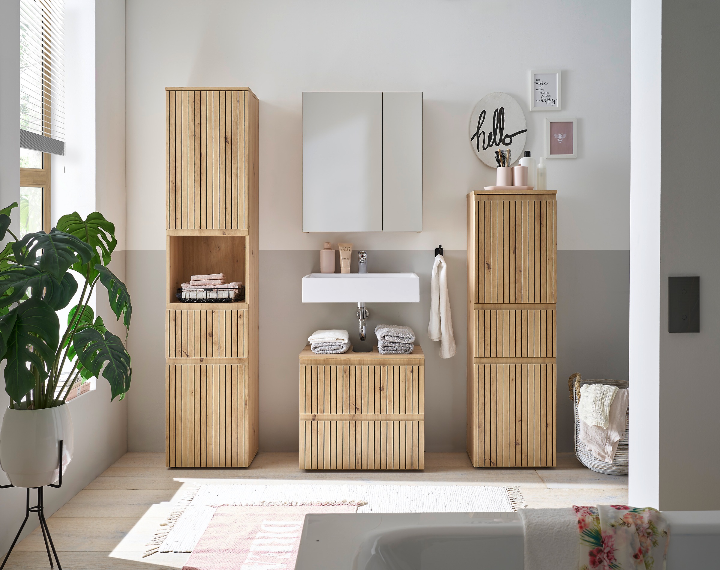 BASIC by Balculina Badmöbel-Set »Austin« 4 Stk. tlg. günstig online kaufen