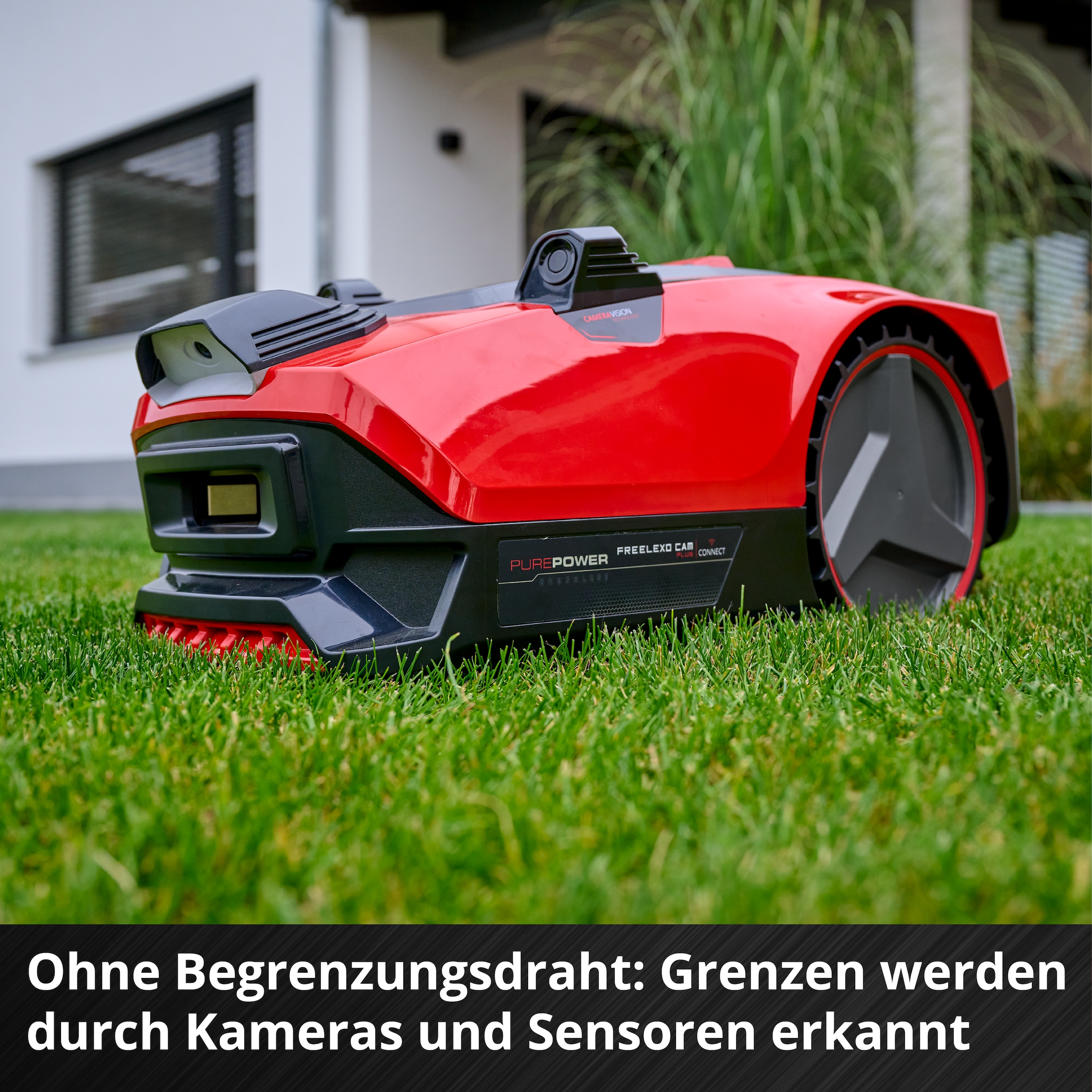 Einhell Rasenmähroboter »»FREELEXO CAM PLUS 600««, (9 St.), Inkl. 4,0 Ah Plus Akku und Ladestation