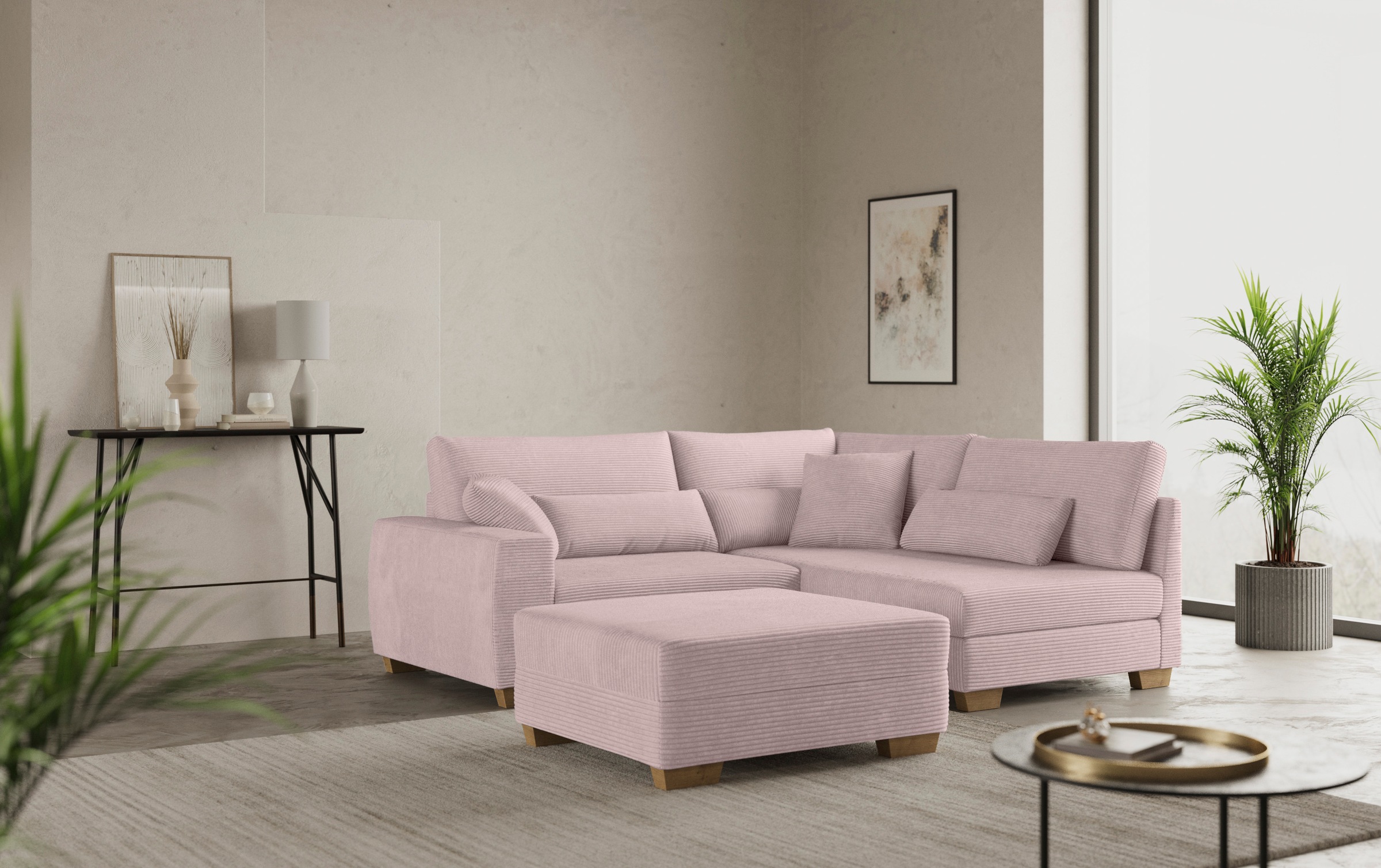 Mr. Couch Hocker »Helena«, Mit DuraSpring-Taschenfederkern, bis 140 kg belastbar