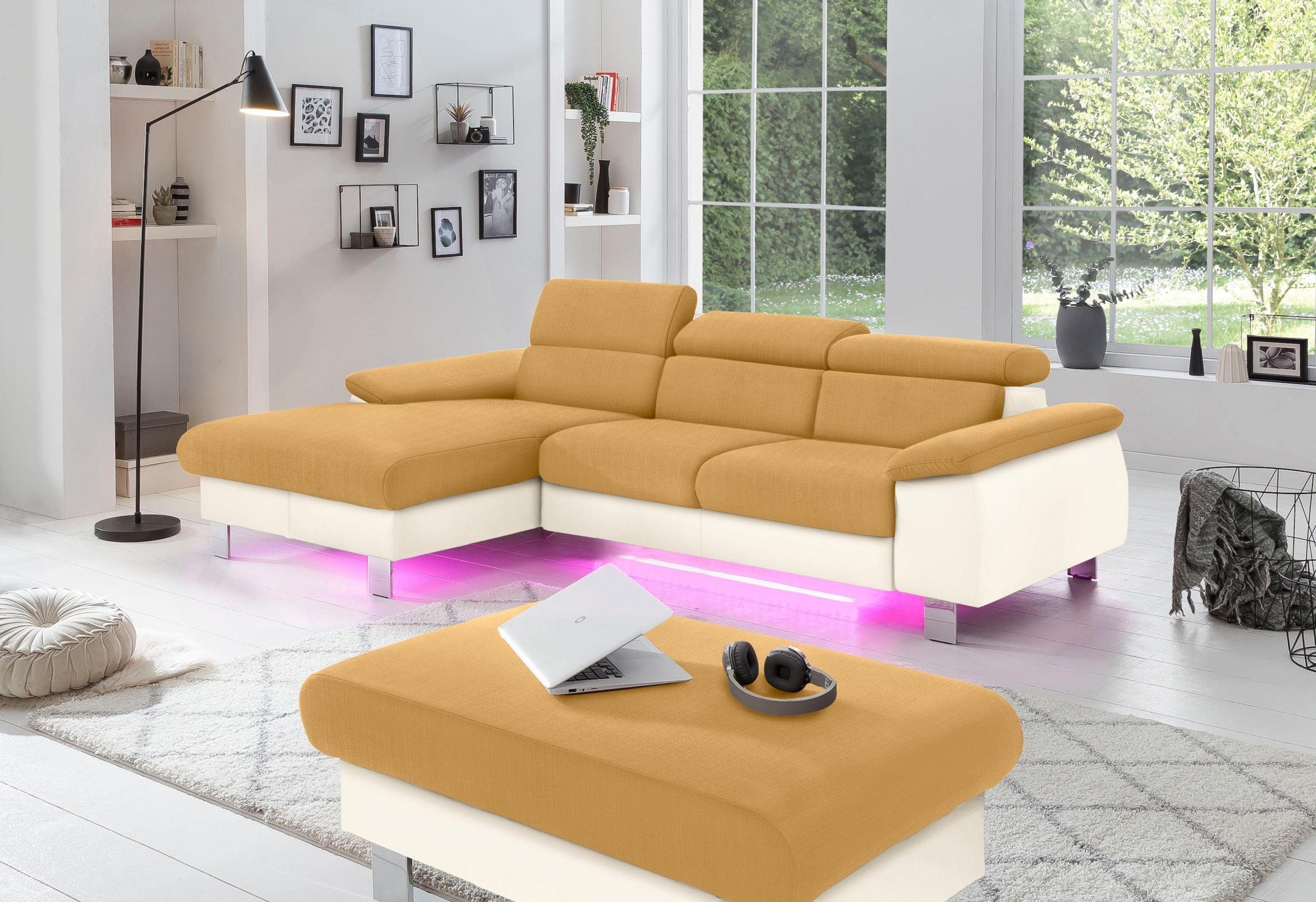 COTTA Polstergarnitur »Komaris L-Form«, (Set), Set bestehend aus: Ecksofa m günstig online kaufen
