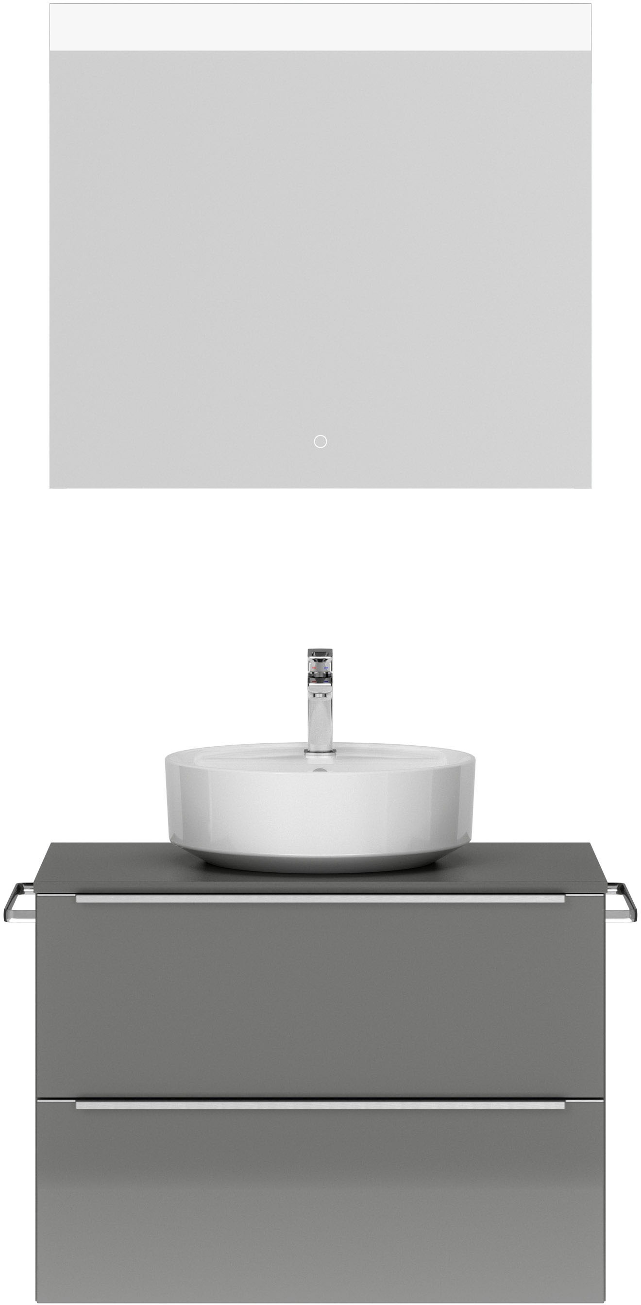 nobilia® Badmöbel-Set »Alvene« vormontiert, mit Soft-Close, 2 Stk. tlg. günstig online kaufen