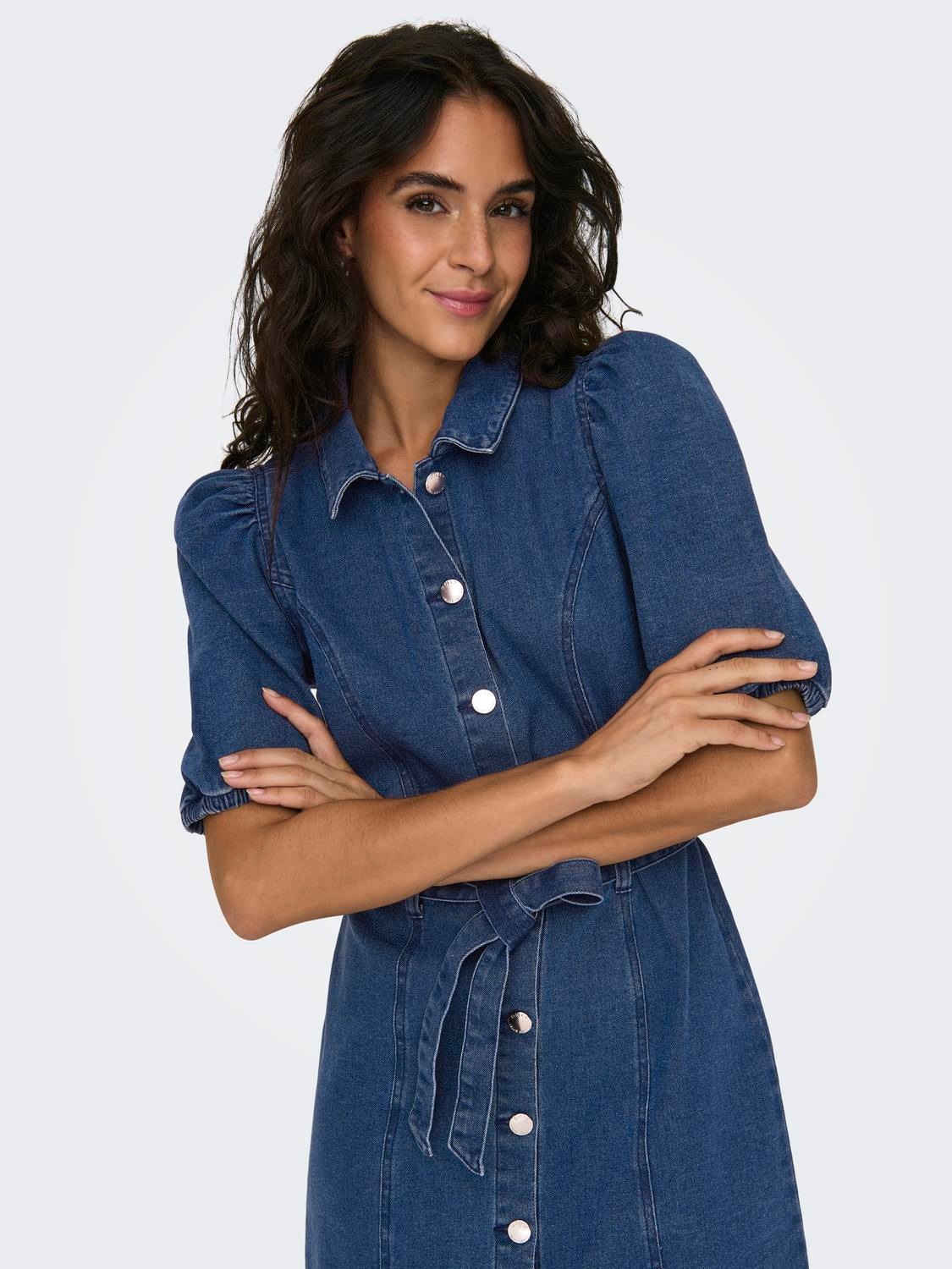 ONLY Jeanskleid »ONLVIBBE SS BELT DNM DRESS NOOS«