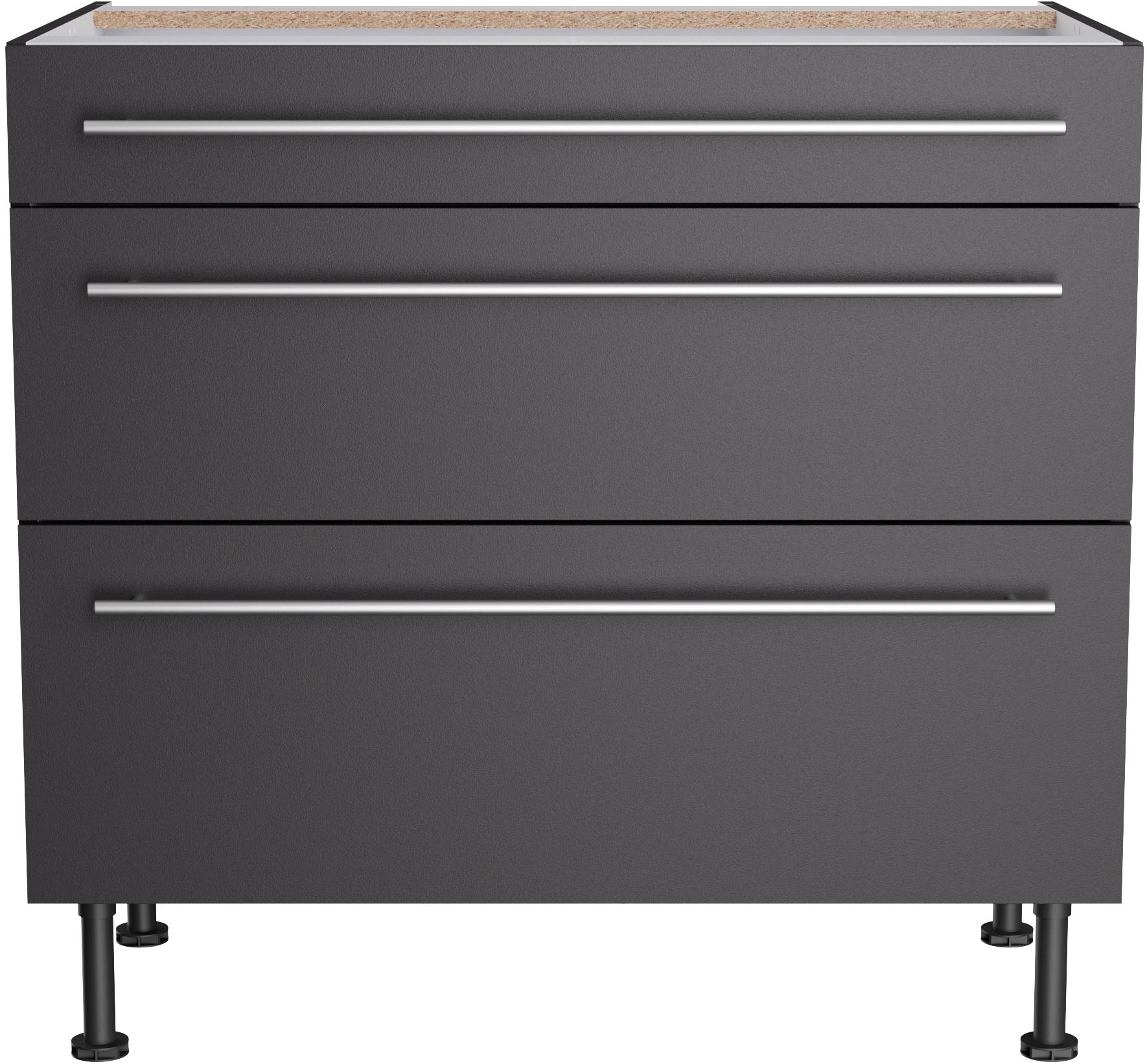 KOCHSTATION Unterschrank "KS-Bern2", Breite 90 cm, 1 Schubkasten, 2 Auszüge günstig online kaufen