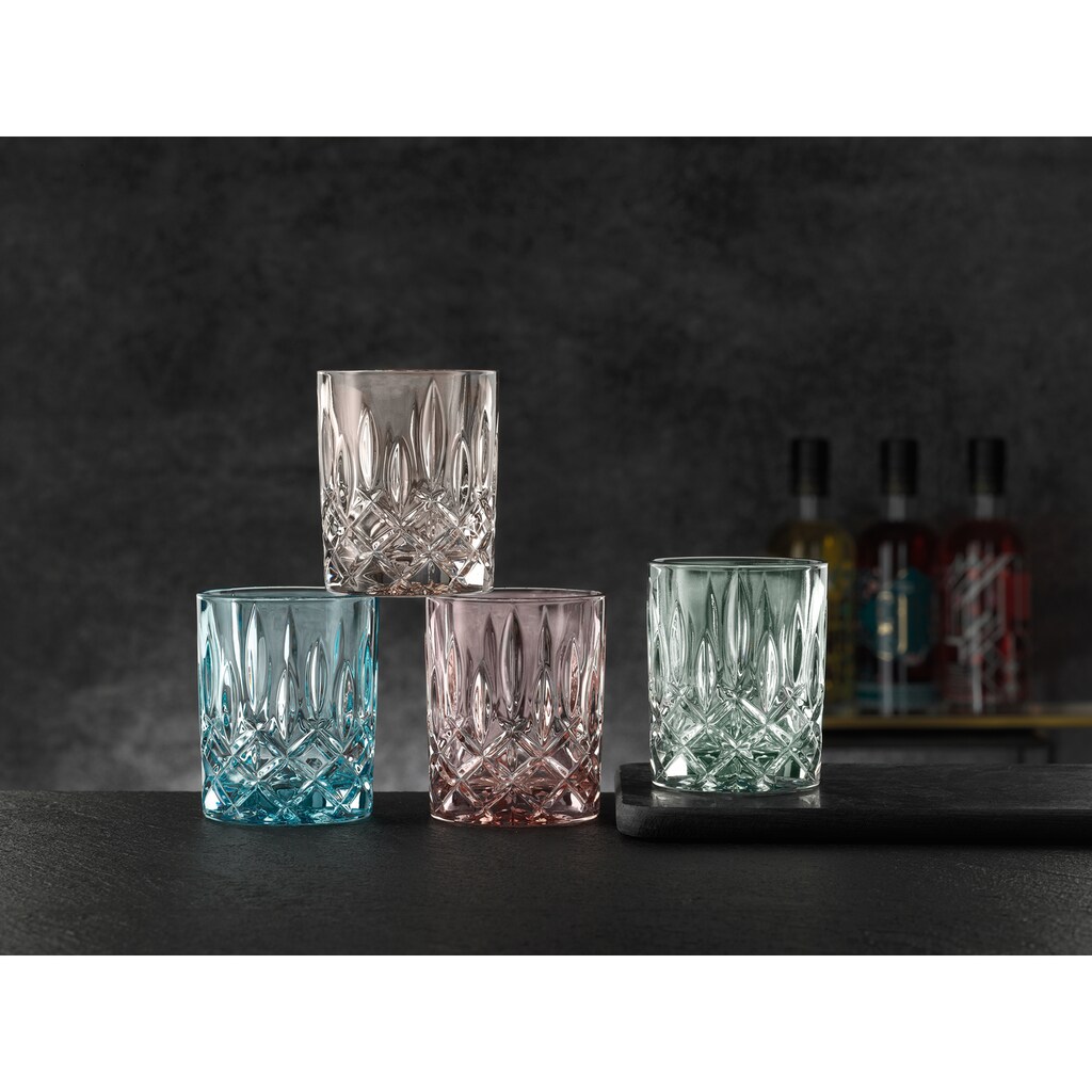 Nachtmann Whiskyglas »Noblesse Colours«, (Set, 6 tlg., 6x Whiskybecher Set/6), mit edlem Schliff, 295 ml, 6-teilig