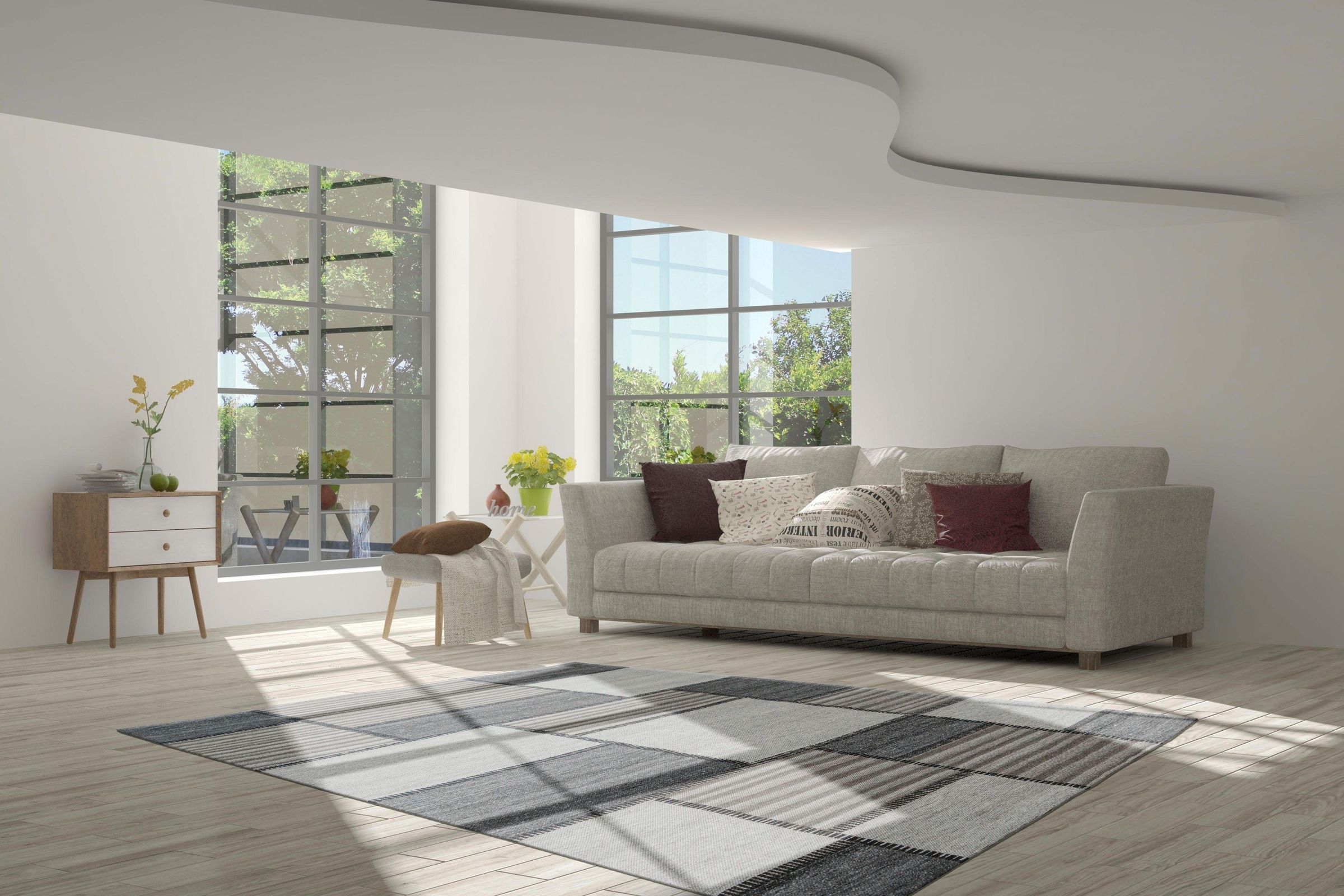 calo-deluxe Teppich »Roxy 120«, rechteckig, 6 mm Höhe, Jacquard, Flachgewebe, Wohnzimmer, Esszimmer