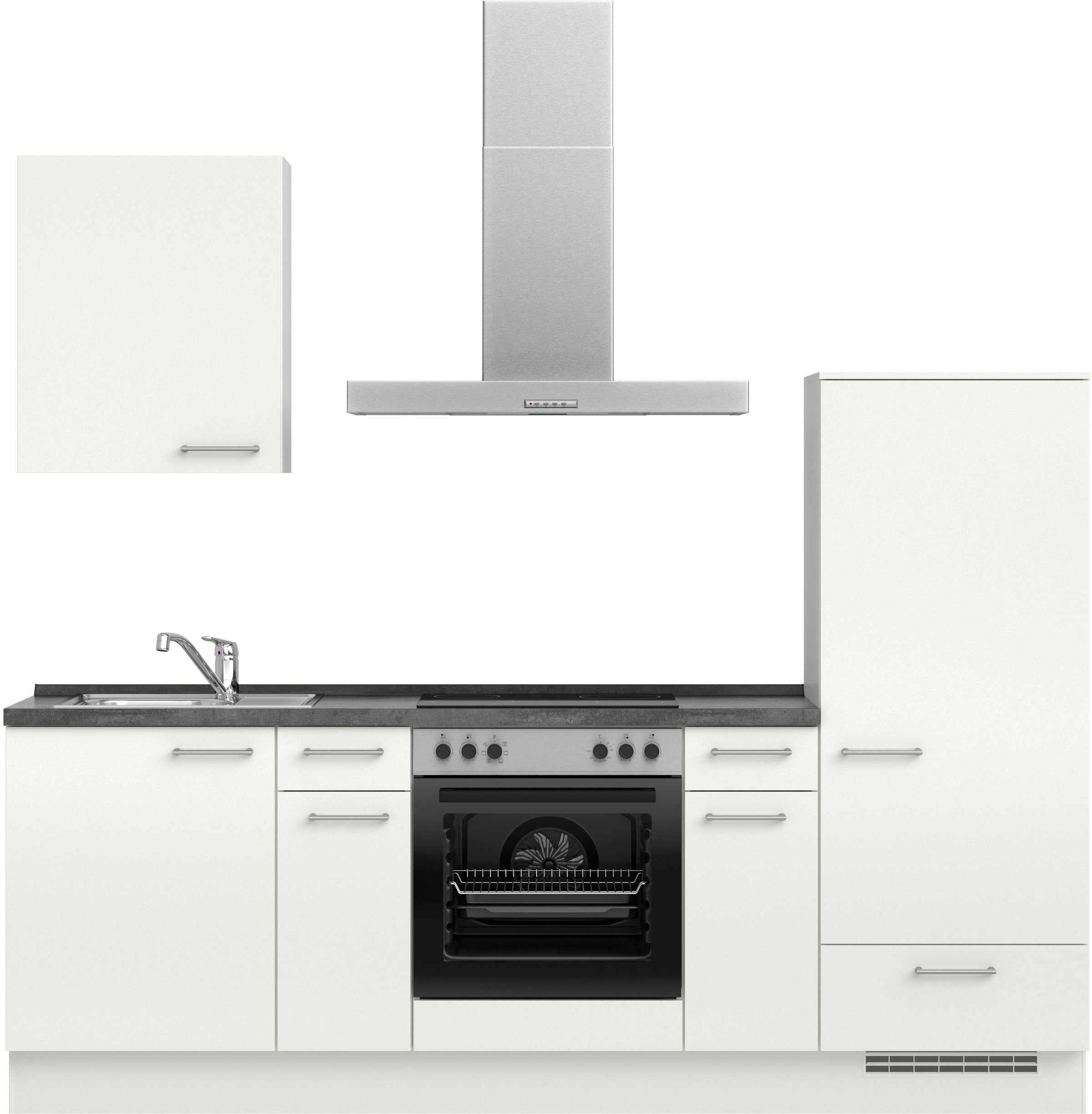 nobilia® Küchenzeile »"Laser I", Ausrichtung wählbar, Breite 240 cm«, vormo günstig online kaufen
