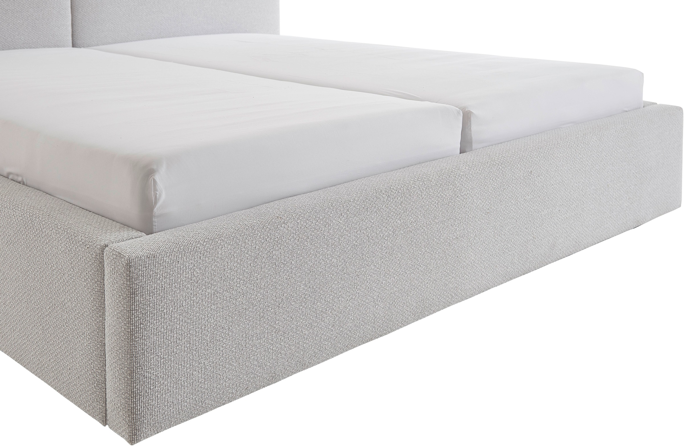 meise.möbel Polsterbett »Cube wahlweise mit Matratze und Bettkasten«, extra flaches Kopfteil, erhältlich in den Breiten 140cm, 160cm & 180cm