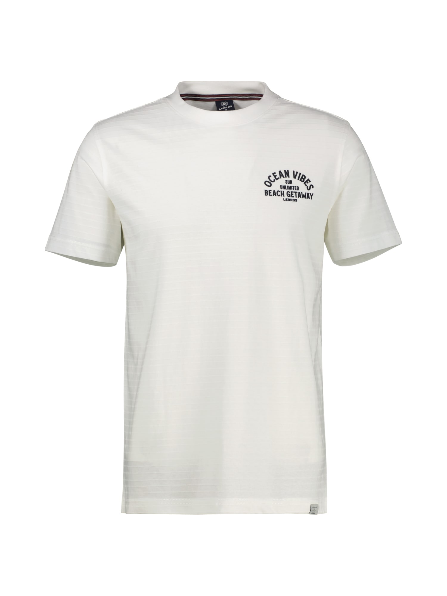 LERROS T-Shirt »LERROS Gestreiftes T-Shirt mit Front und Backprint«