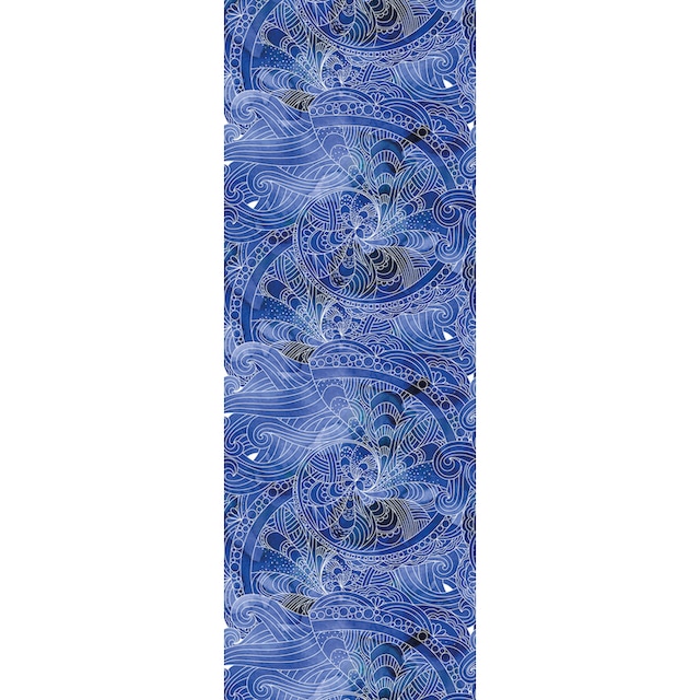 queence Vinyltapete »Muster-Blau«, 90 x 250 cm, selbstklebend online kaufen