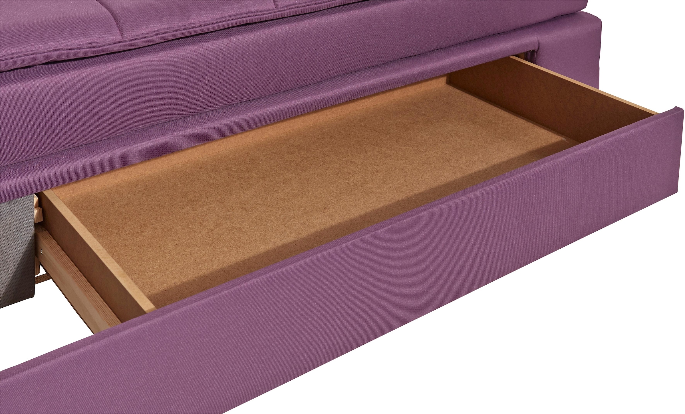 INOSIGN Ecksofa »Night & Day L-Form mit Dauer-Schlaffunktion ohne Armlehnen«, mit Boxspring-Bettfunktion 180x200 cm und Bettkasten, Dauerschläfer!