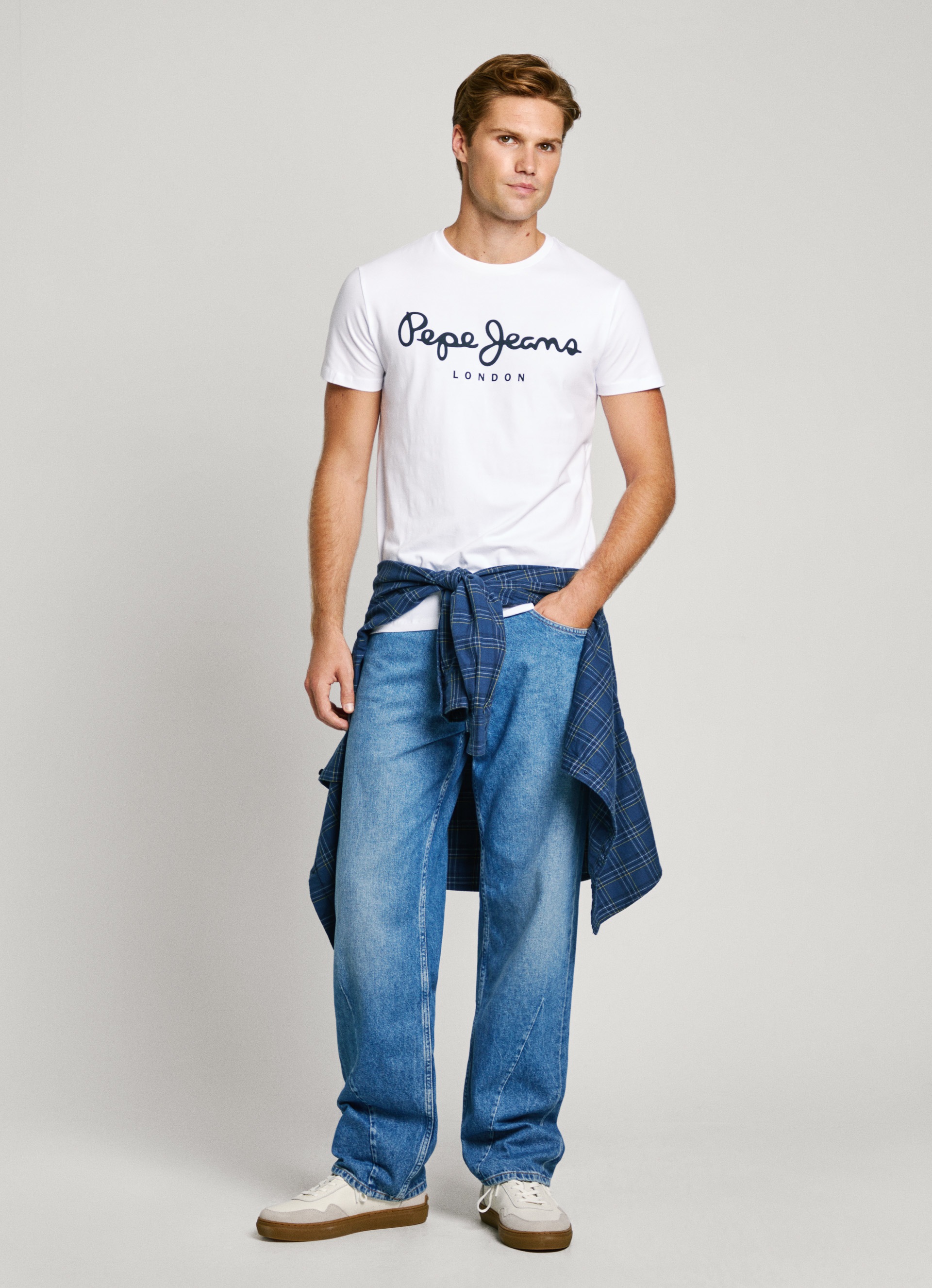 Pepe Jeans T-Shirt mit Markenprint vorne