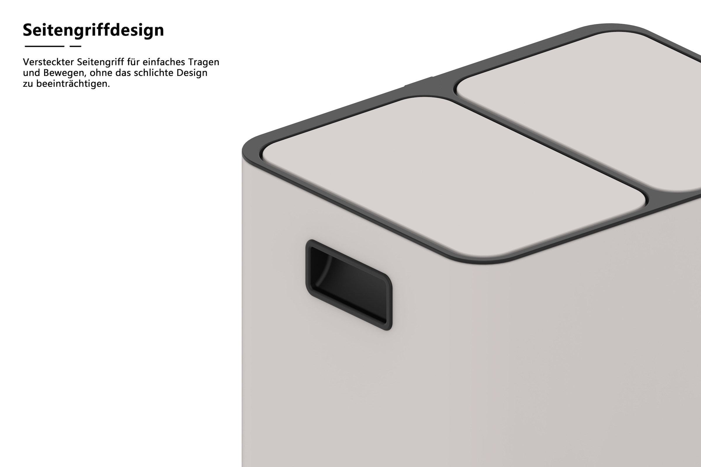 OTTO home Mülleimer »Garrin, Soft Close, m. 2 Fächern, Fassungsvermögen 2x15 L bzw. 2x30 L« 2 Behälter Mülltrennsystem mit 2 separaten Innenbehältern und Fußtrittpedalen