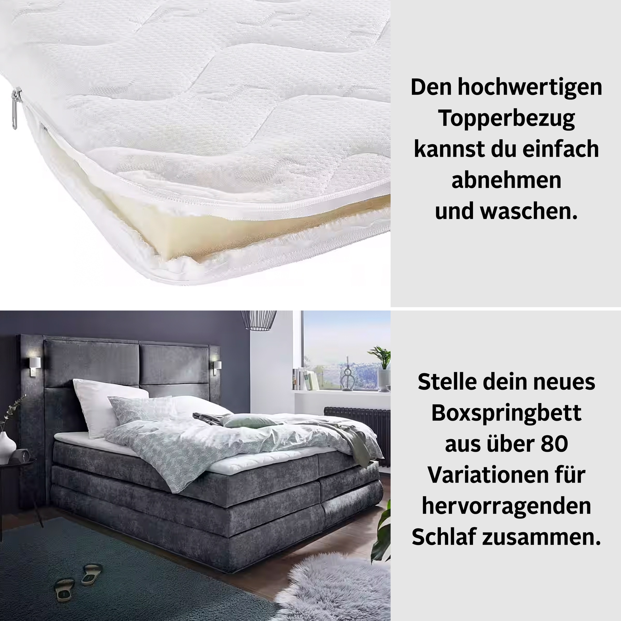COLLECTION AB Boxspringbett Copenhagen, inklusive Bettkasten und Topper, wa günstig online kaufen
