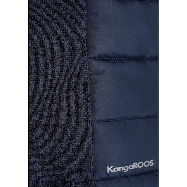KangaROOS Steppjacke, mit Kapuze, im trendigem Material-Mix mit abnehmbarer  Kapuze - NEUE KOLLEKTION online kaufen