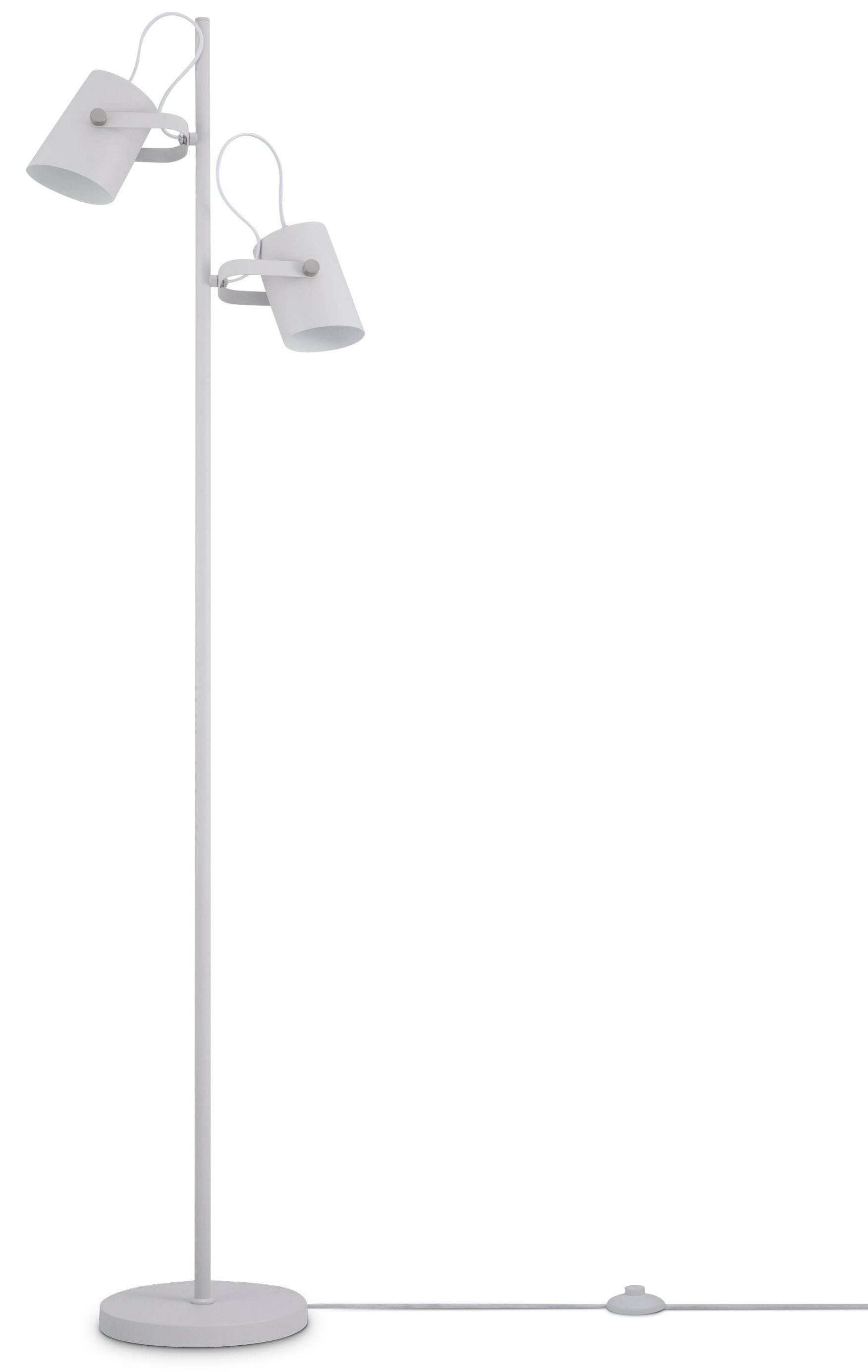 Paco Home Stehlampe »KARL«, 2 flammig, Leuchtmittel E27   ohne Leuchtmittel günstig online kaufen