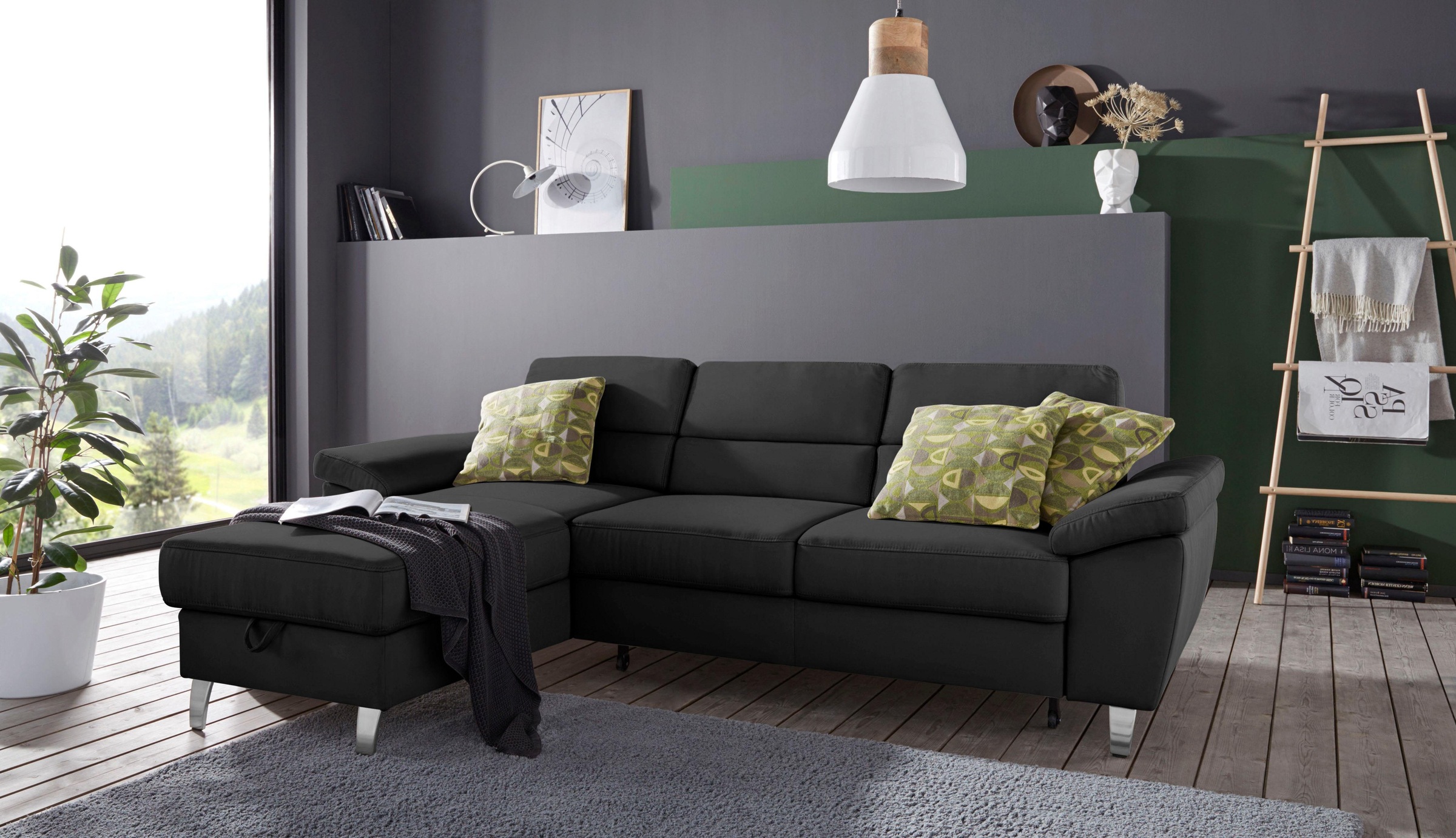 sit&more Ecksofa »Sorano L-Form«, wahlweise mit Bettfunktion und Bettkasten günstig online kaufen