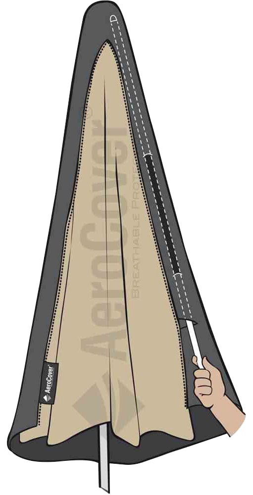 Aerocovers Sonnenschirm-Schutzhülle »Ampelschirmhülle H250x85«