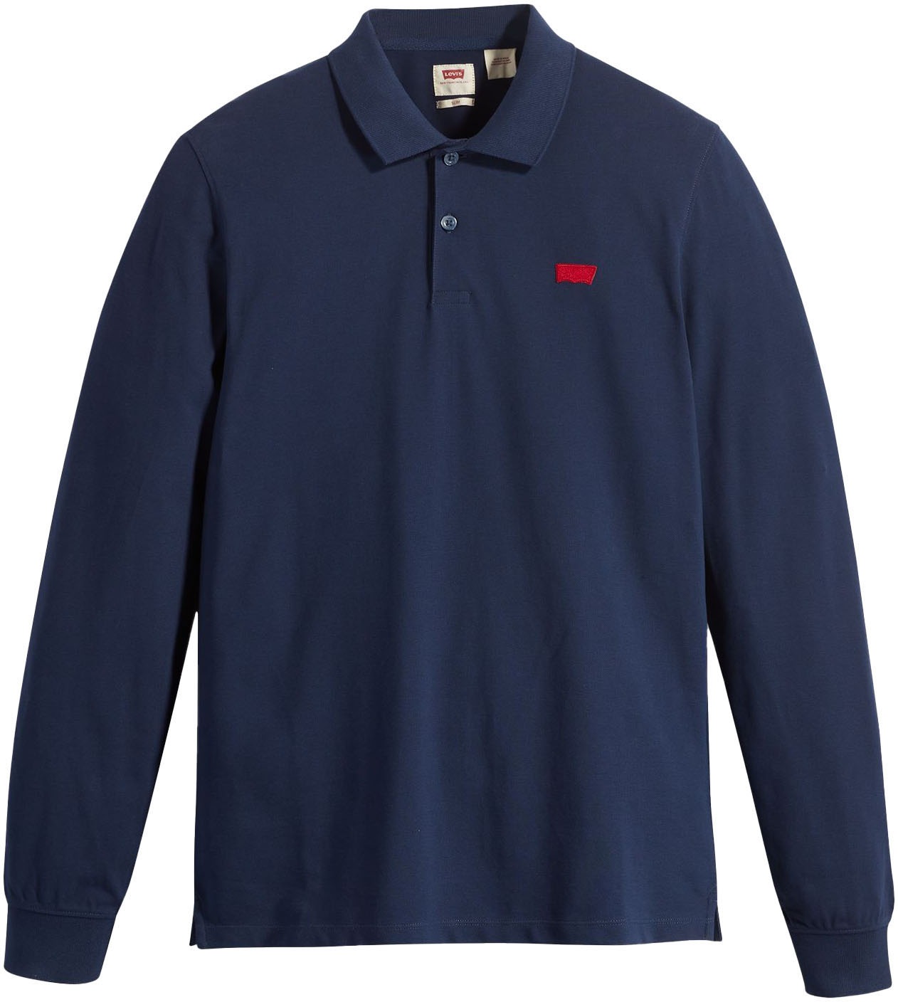 Levi's® Langarm-Poloshirt, mit Logo Stickerei