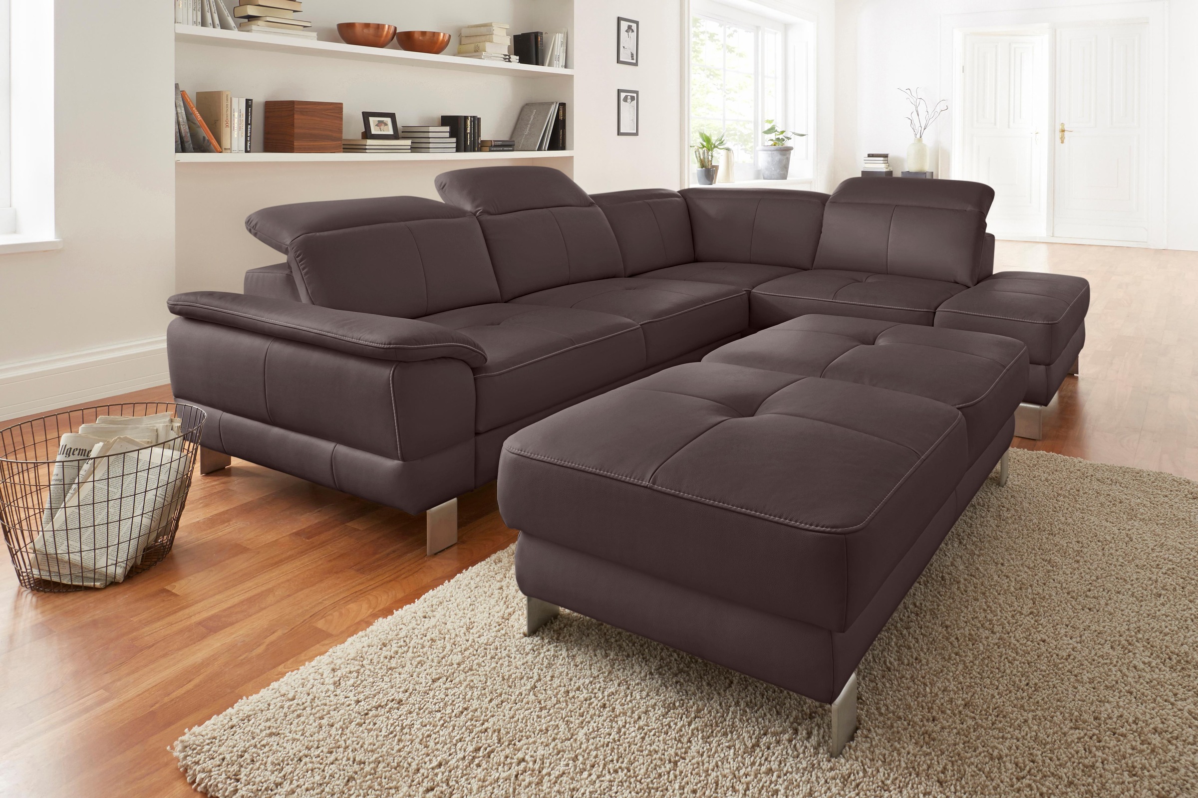 exxpo - sofa fashion Ecksofa »Mantua, bequem, inkl. Kopfteilfunktion, Breit günstig online kaufen