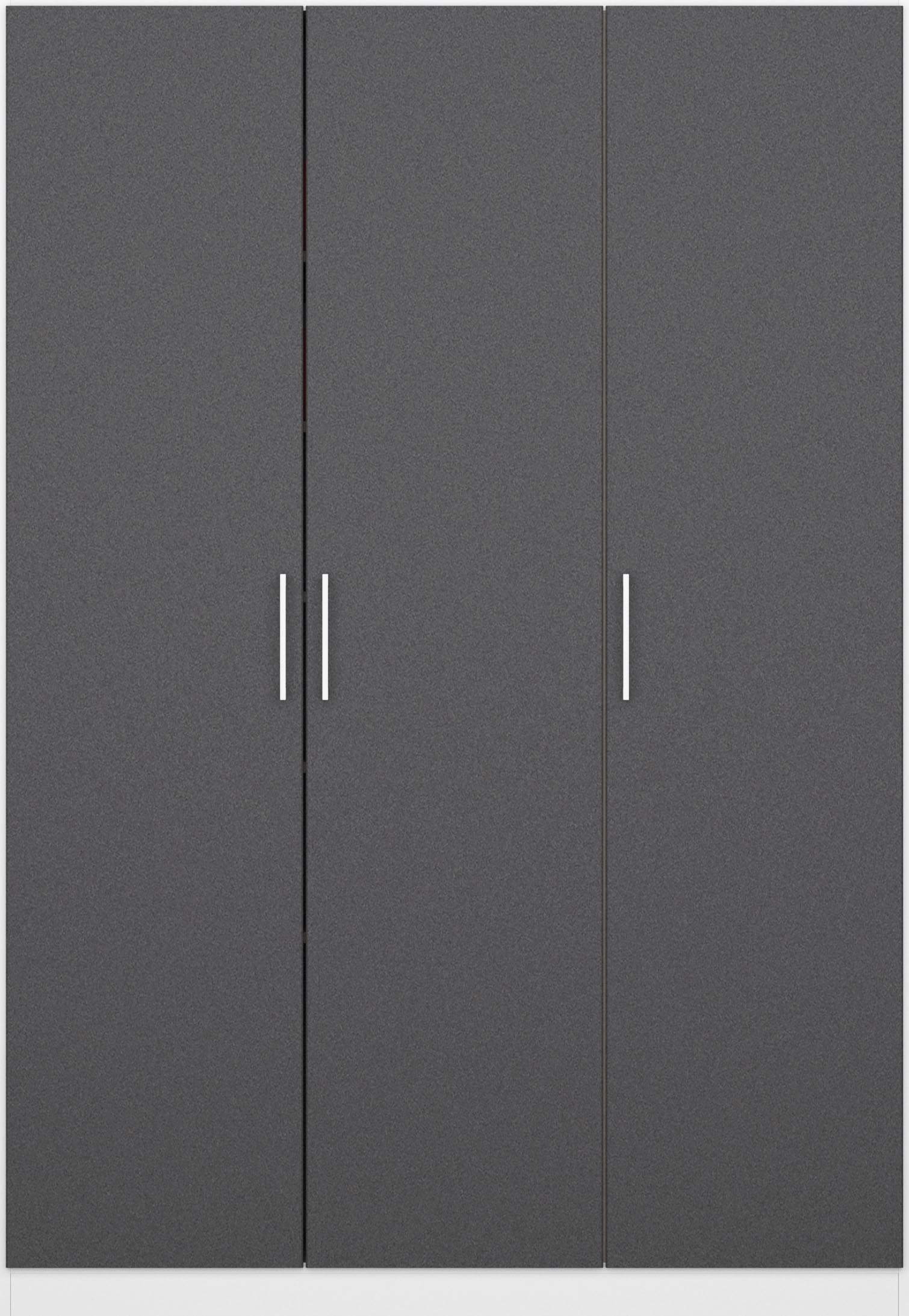 rauch Drehtürenschrank »Kleiderschrank Schrank Garderobe Wäscheschrank COSMO«, mit zusätzlichen Einlegeböden, Metallgriffe in Weiß MADE IN GERMANY