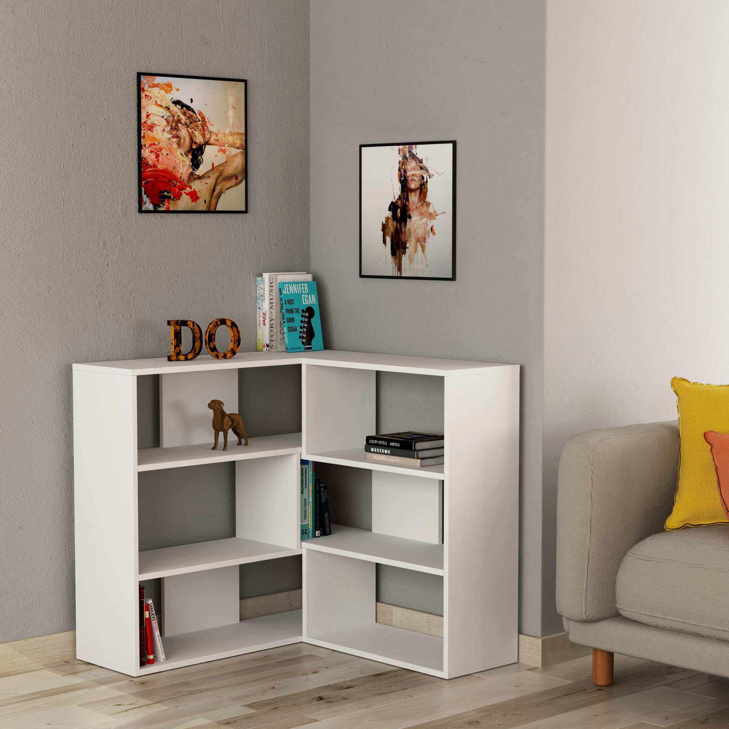 Decortie Bücherregal "Molly No.3 Bücherregal" Packung, Leichte Montage, Lag günstig online kaufen