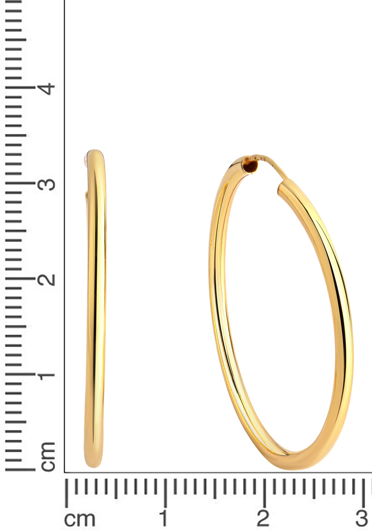 Firetti Paar Creolen »Schmuck Geschenk Silber 925 Basic 2 mm breit«