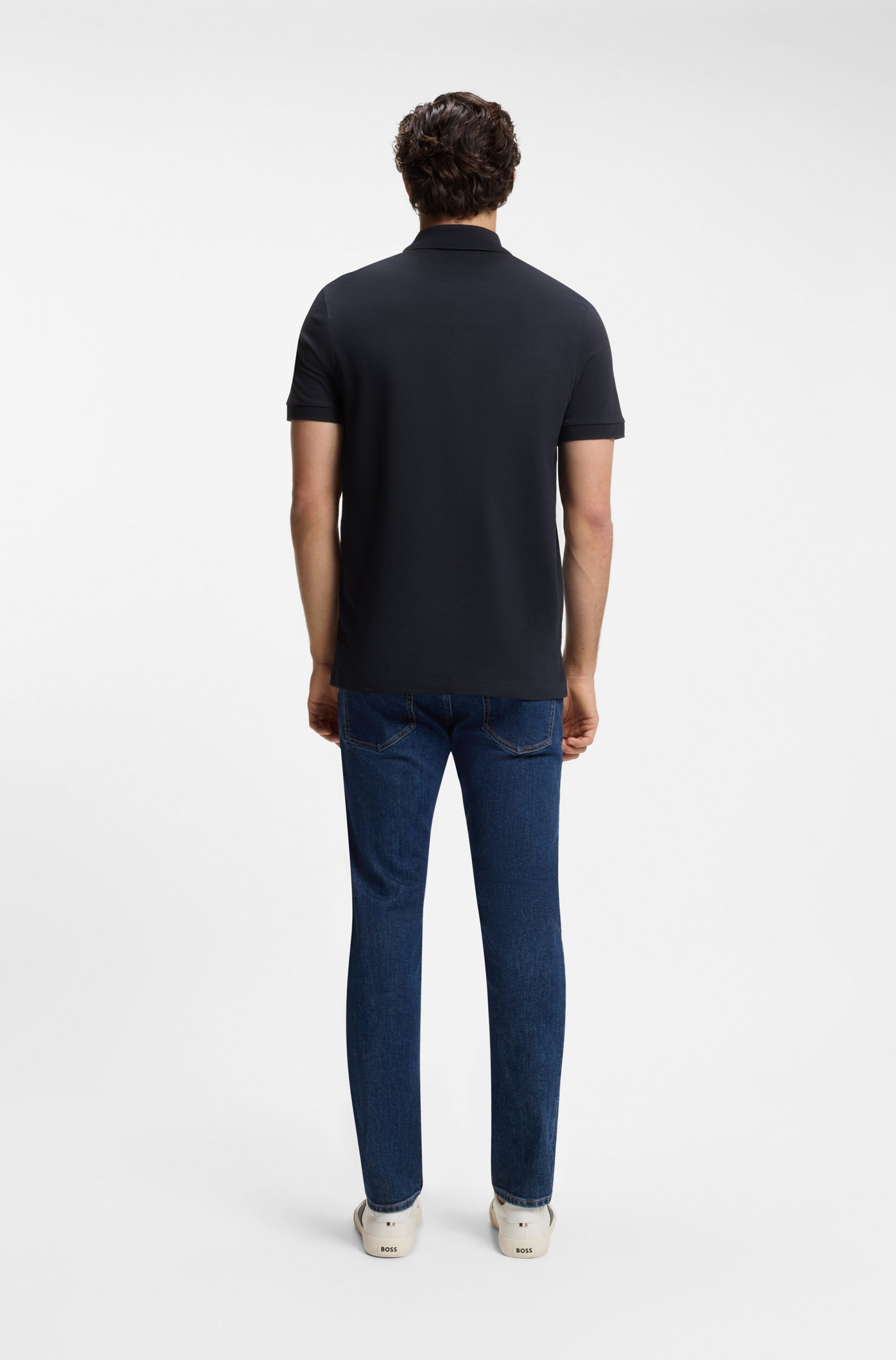 BOSS ORANGE Poloshirt »Passerzip Regular Fit Zipper« Zip Classic Stretch Pique Polo, pflegeleicht